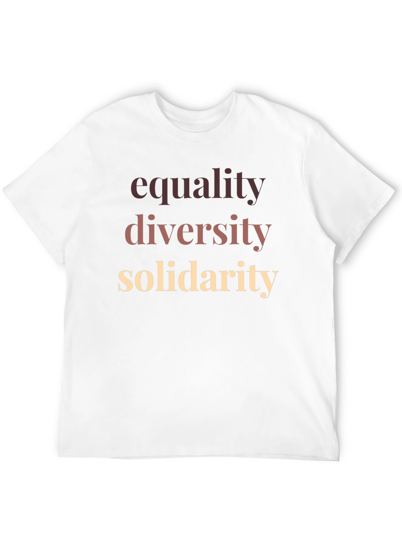 Camiseta Igualdad Diversidad y Solidaridad