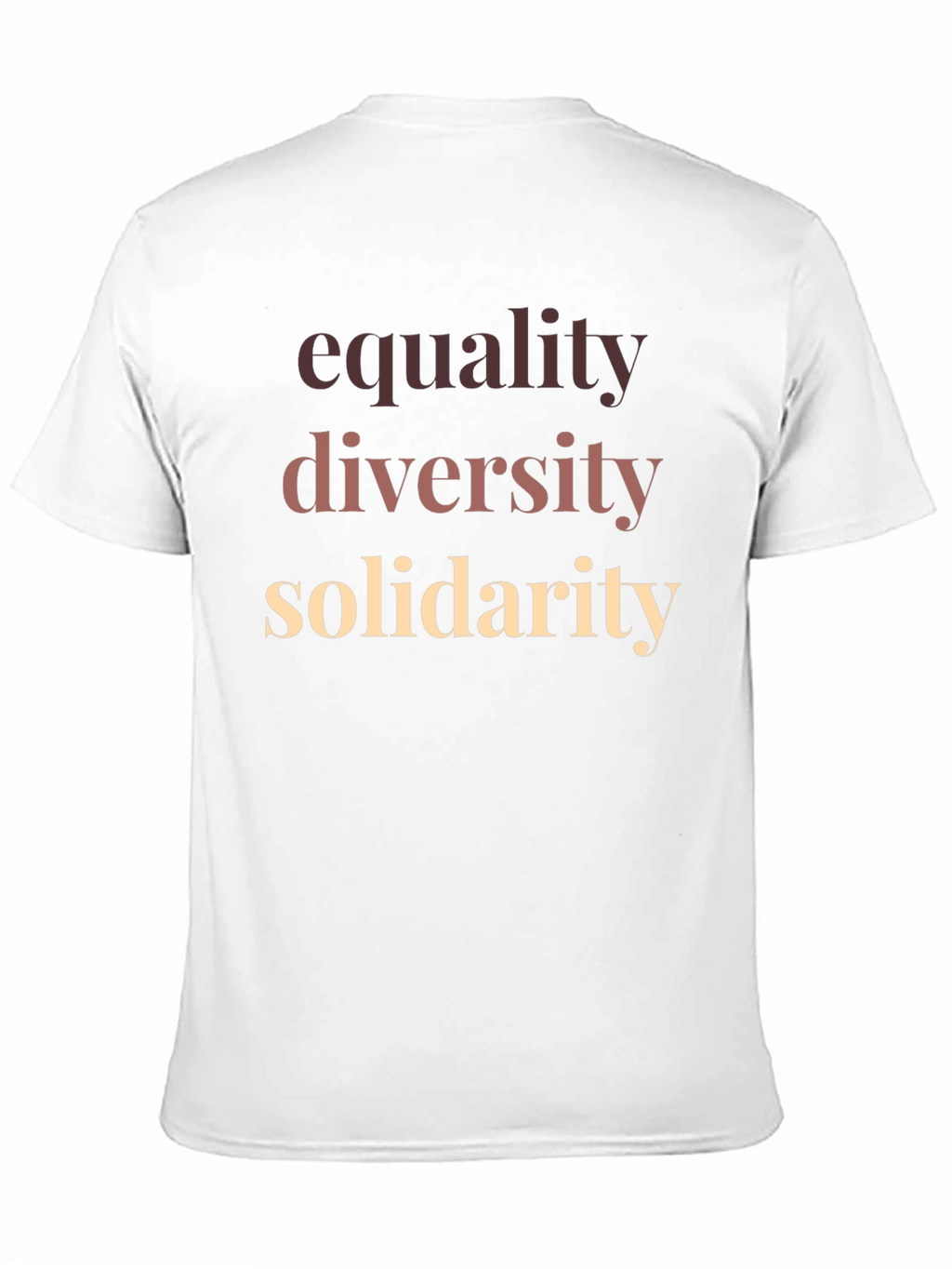 Camiseta Igualdad Diversidad y Solidaridad