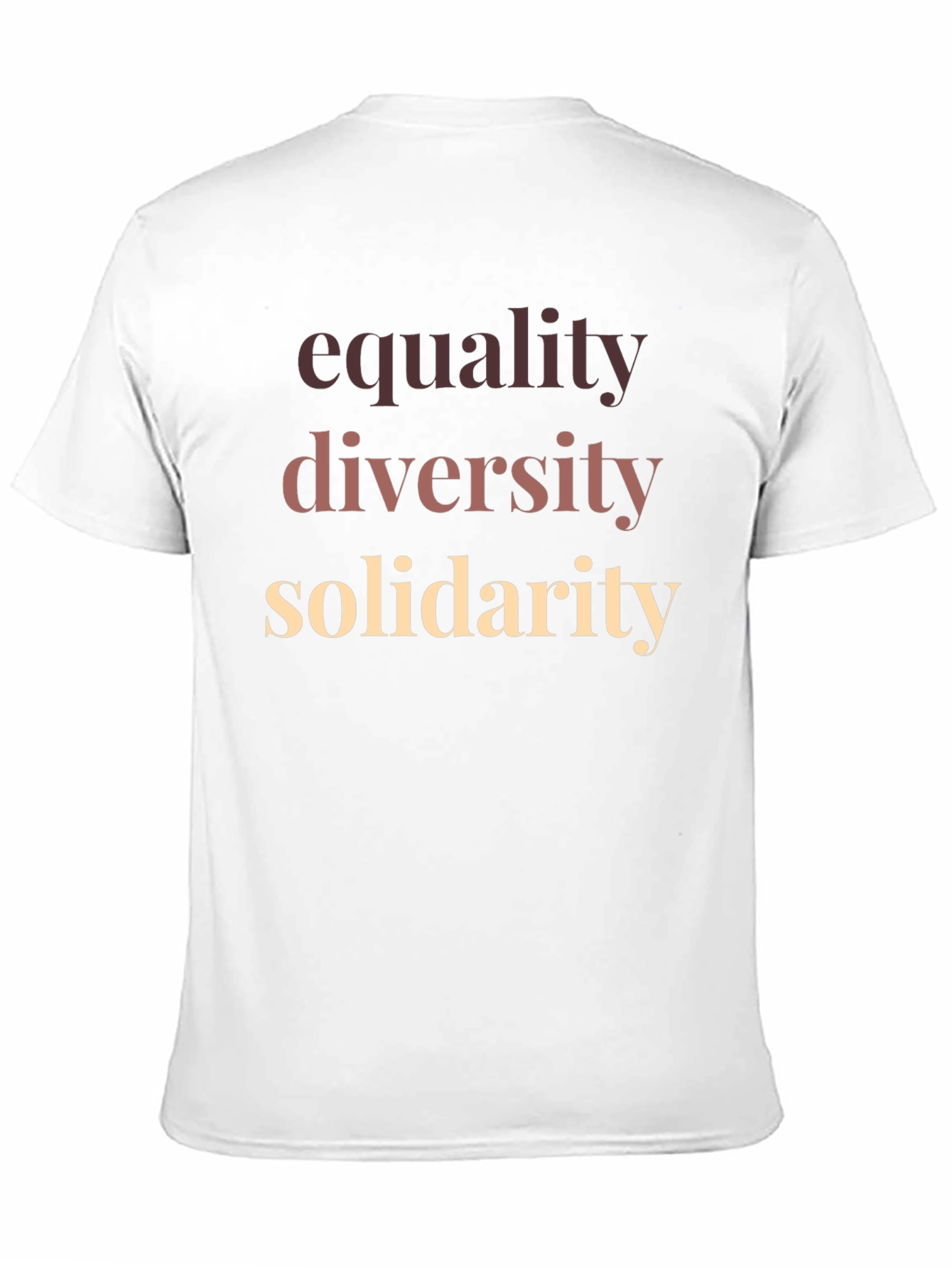 Camiseta Igualdad Diversidad y Solidaridad