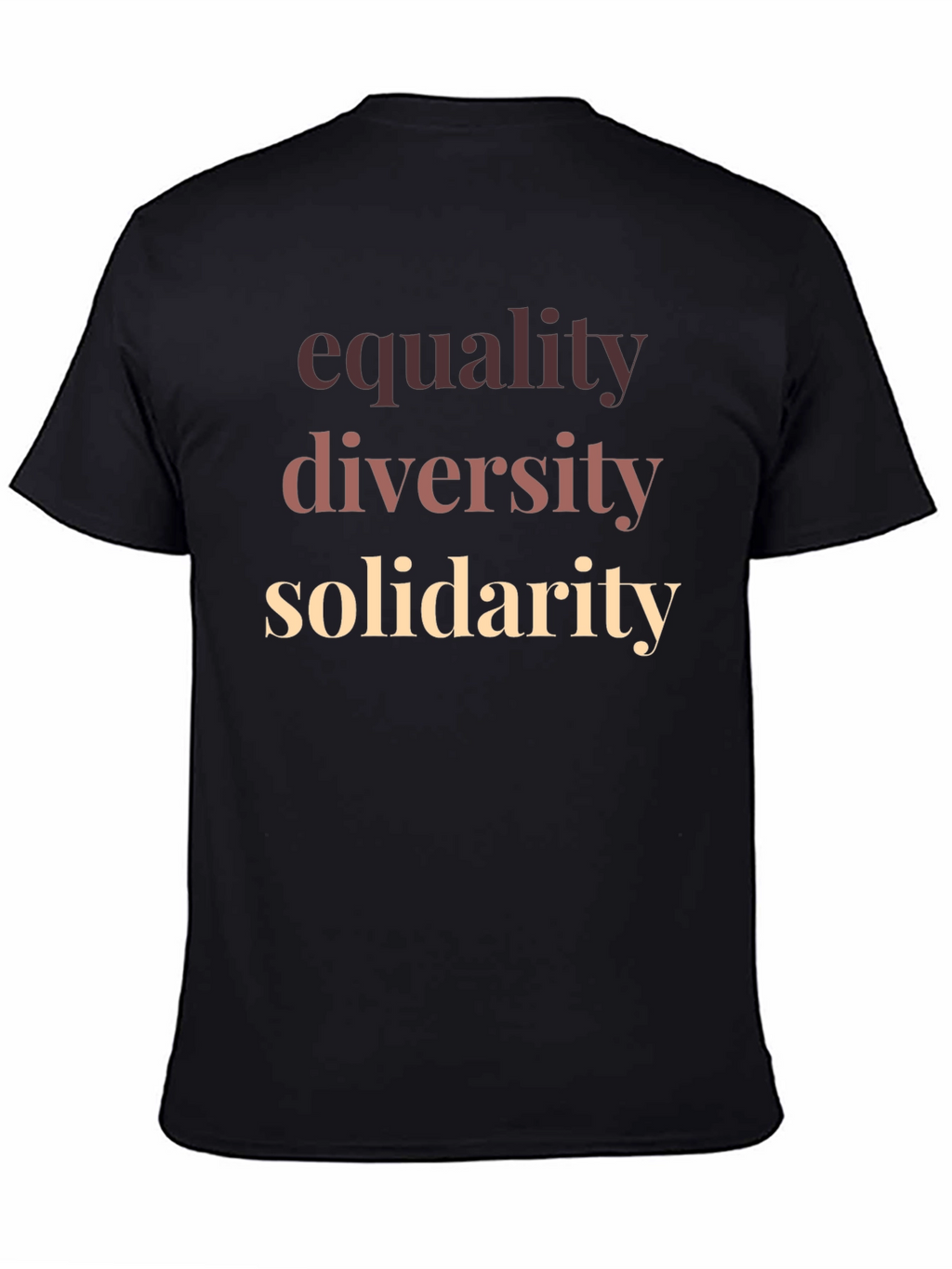 Camiseta Igualdad Diversidad y Solidaridad