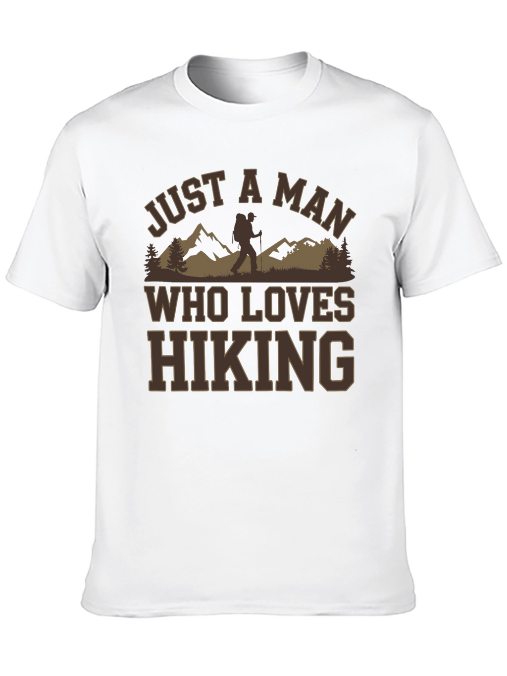 Camiseta Negra A Man Who Loves Hiking
