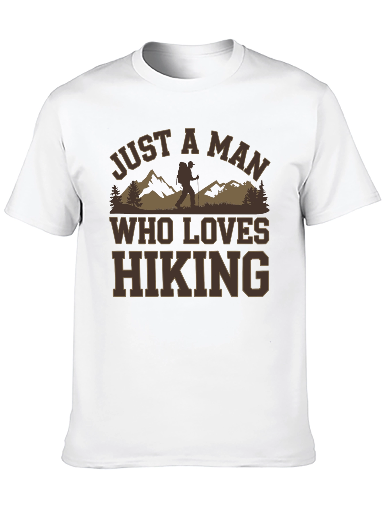Camiseta Negra A Man Who Loves Hiking