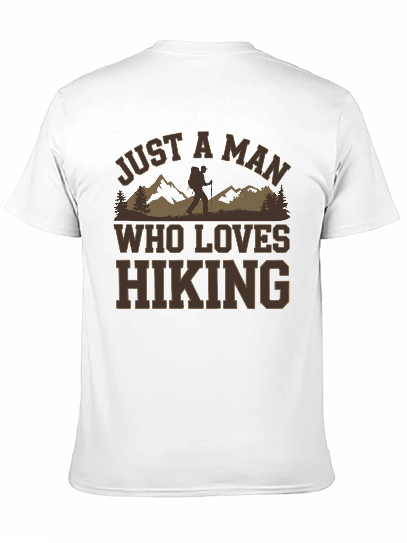 Camiseta Negra A Man Who Loves Hiking
