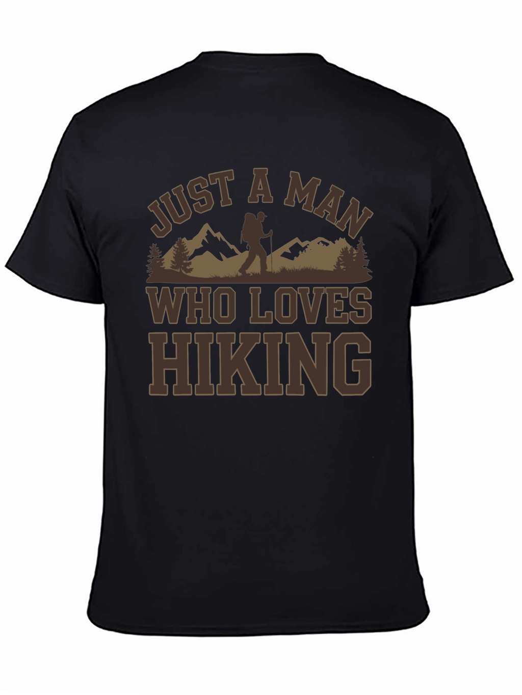 Camiseta Negra A Man Who Loves Hiking