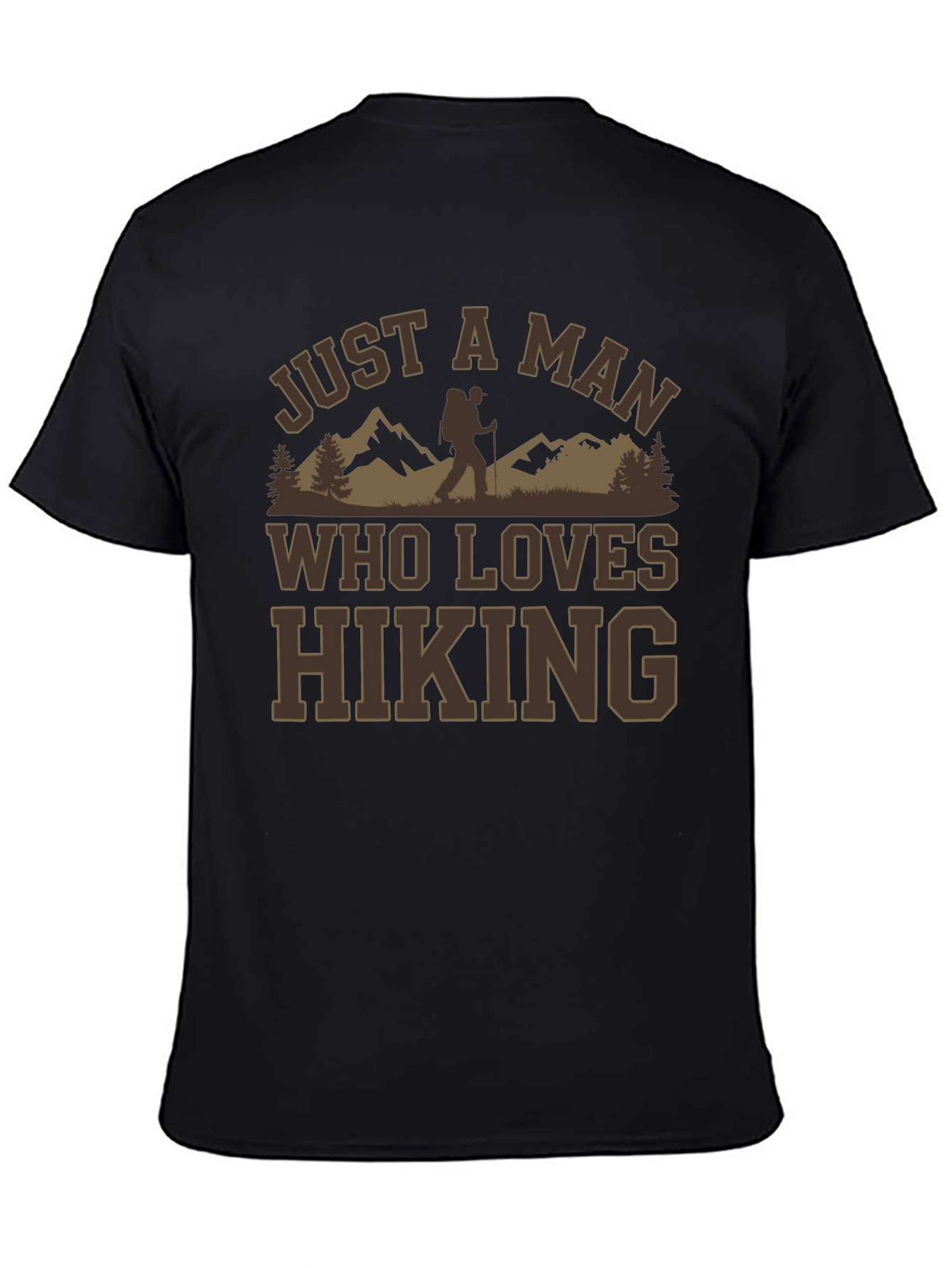 Camiseta Negra A Man Who Loves Hiking