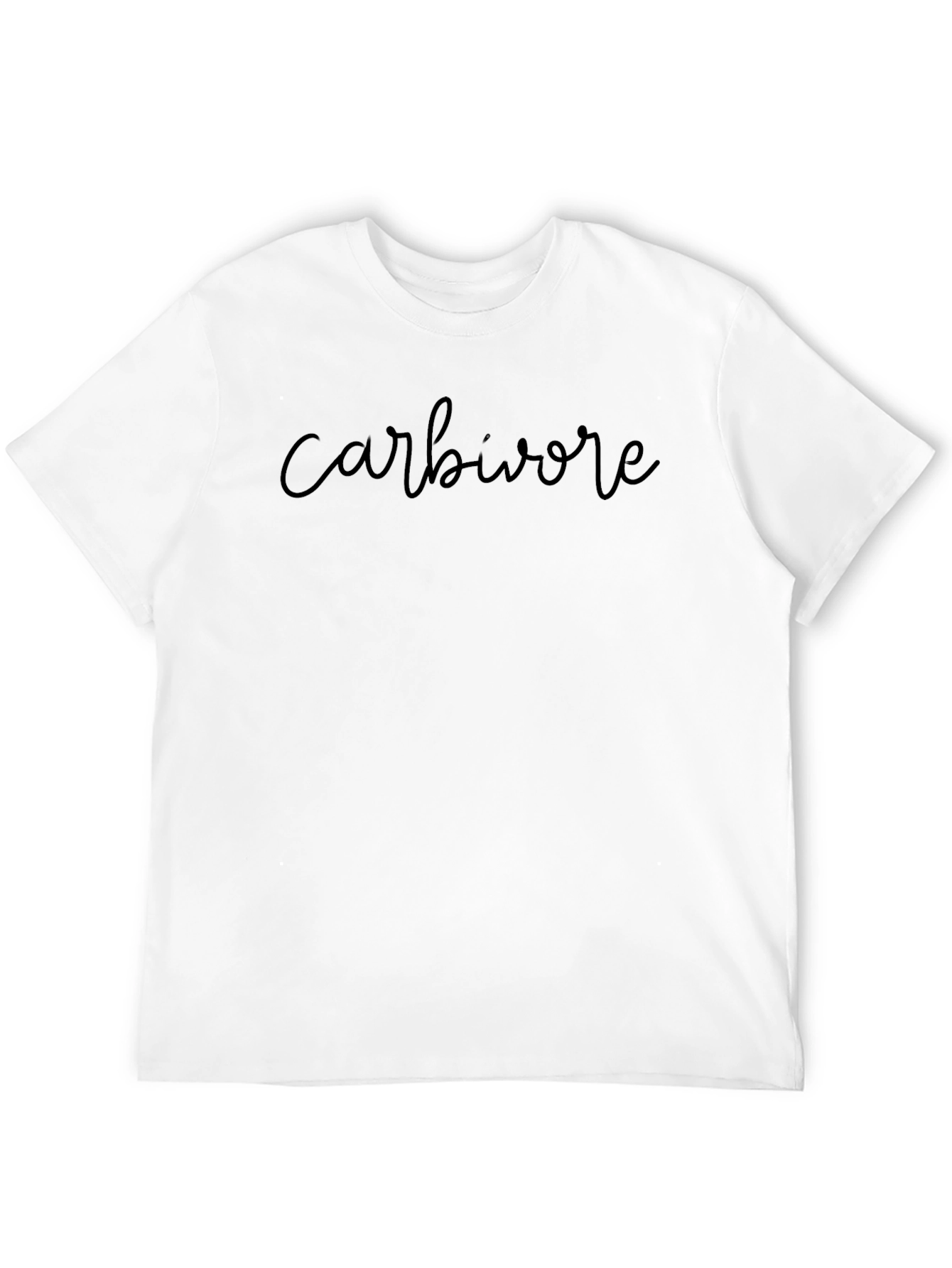Camiseta Negra Carbivore para Amantes de los Carbohidratos