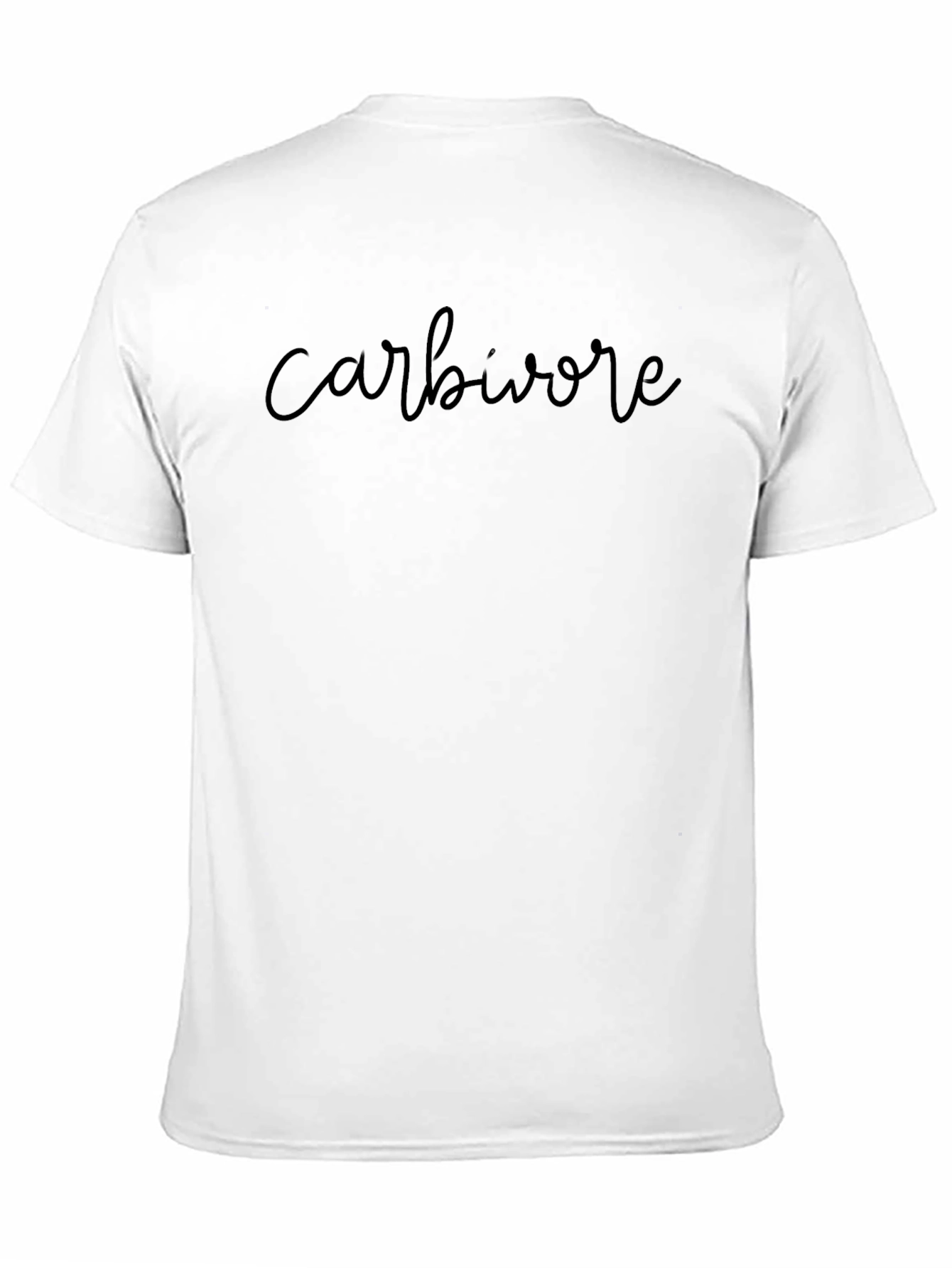 Camiseta Negra Carbivore para Amantes de los Carbohidratos