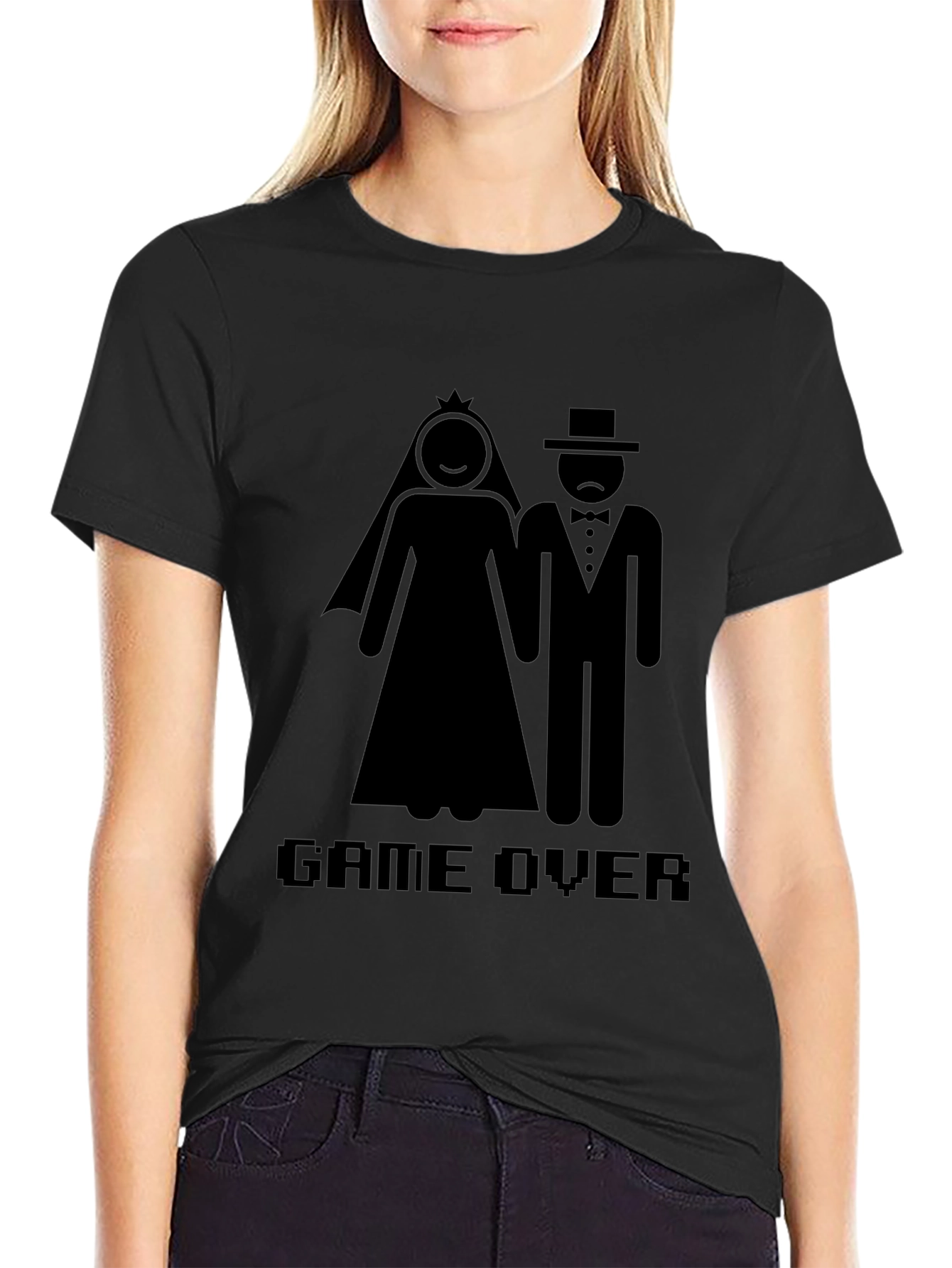 Camiseta Divertida: Game Over Boda