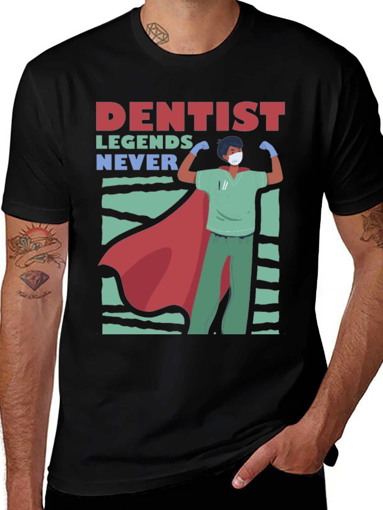 Camiseta Héroe Dental - Leyendas Nunca Mueren