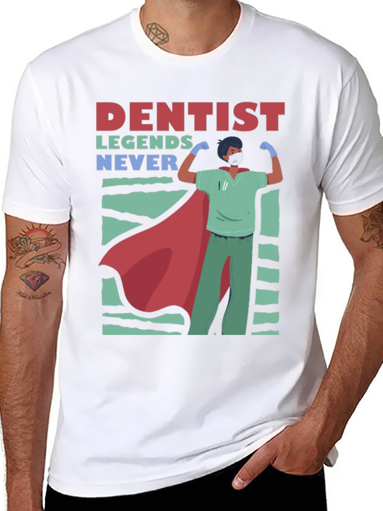 Camiseta Héroe Dental - Leyendas Nunca Mueren