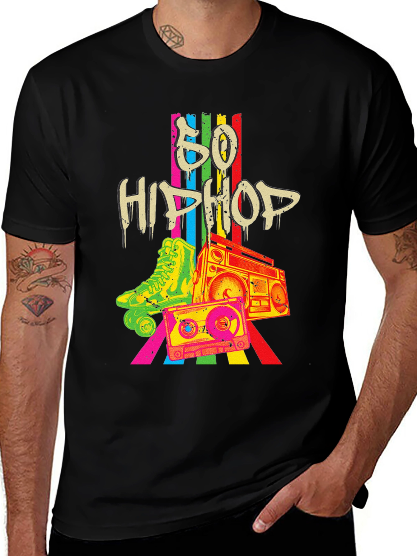 Camiseta Hip Hop 80s Vintage