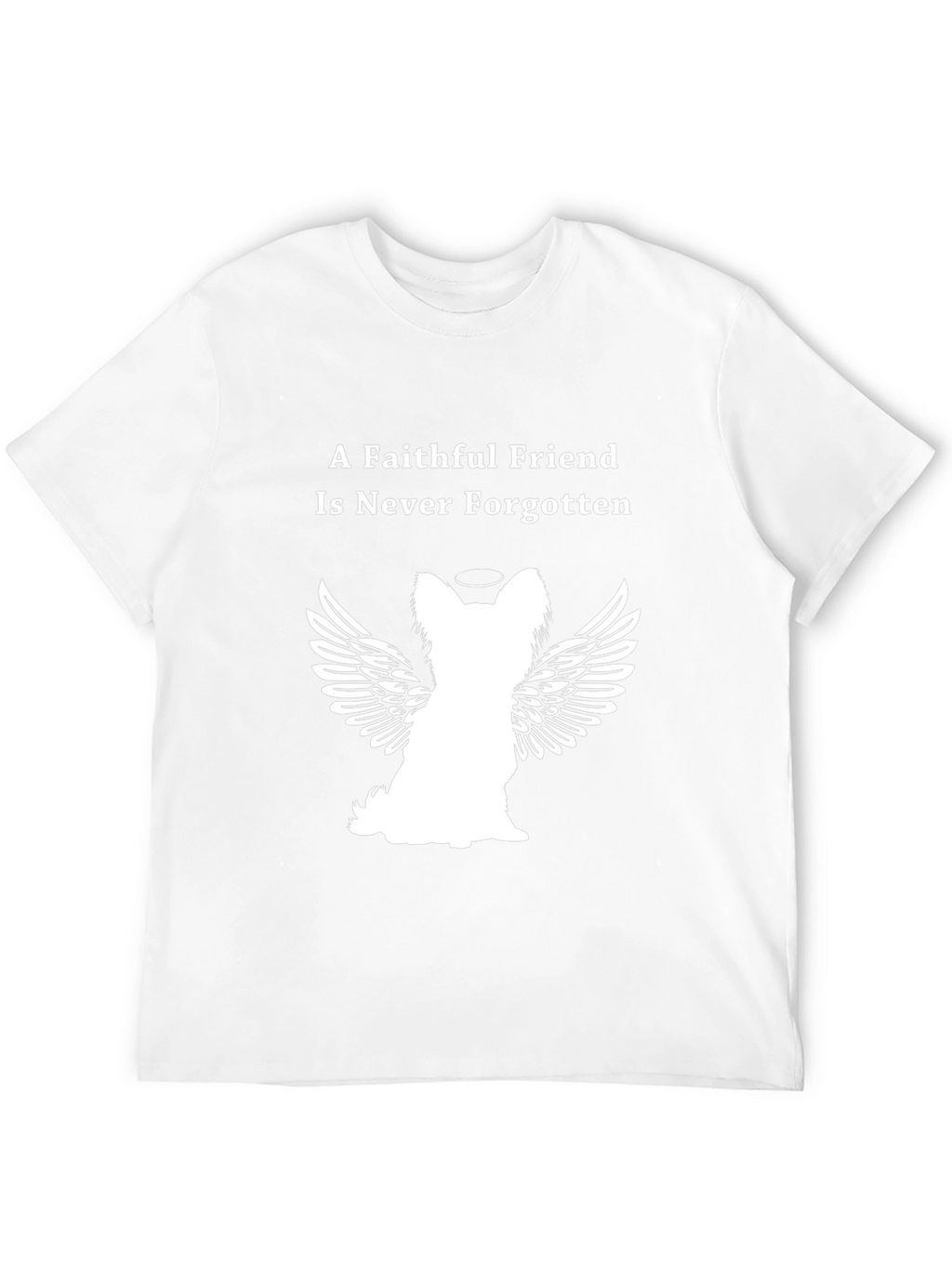 Camiseta Negra Con Diseño Angelical De Mascota