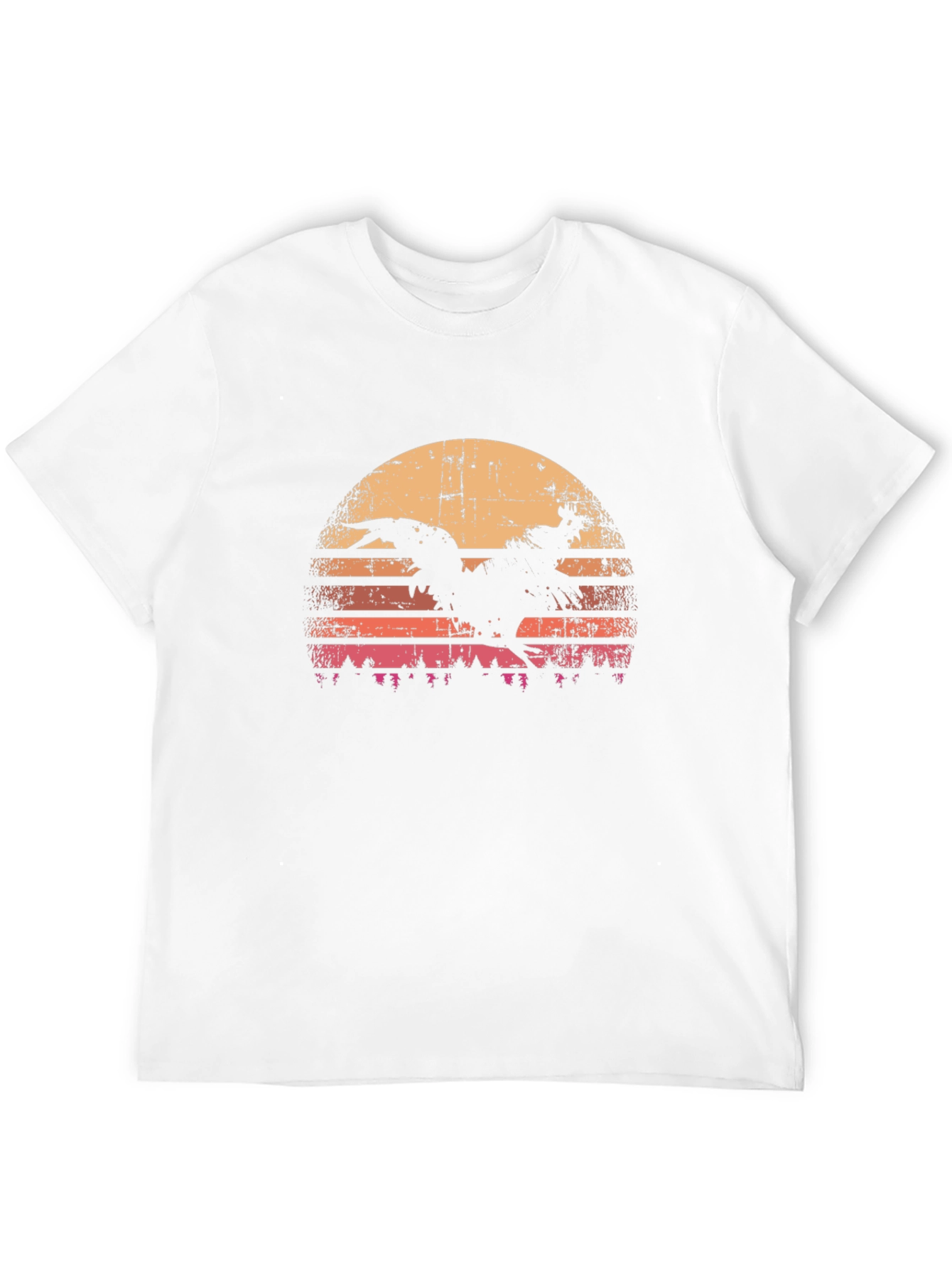 Camiseta Hombre Gallo Retro Vintage