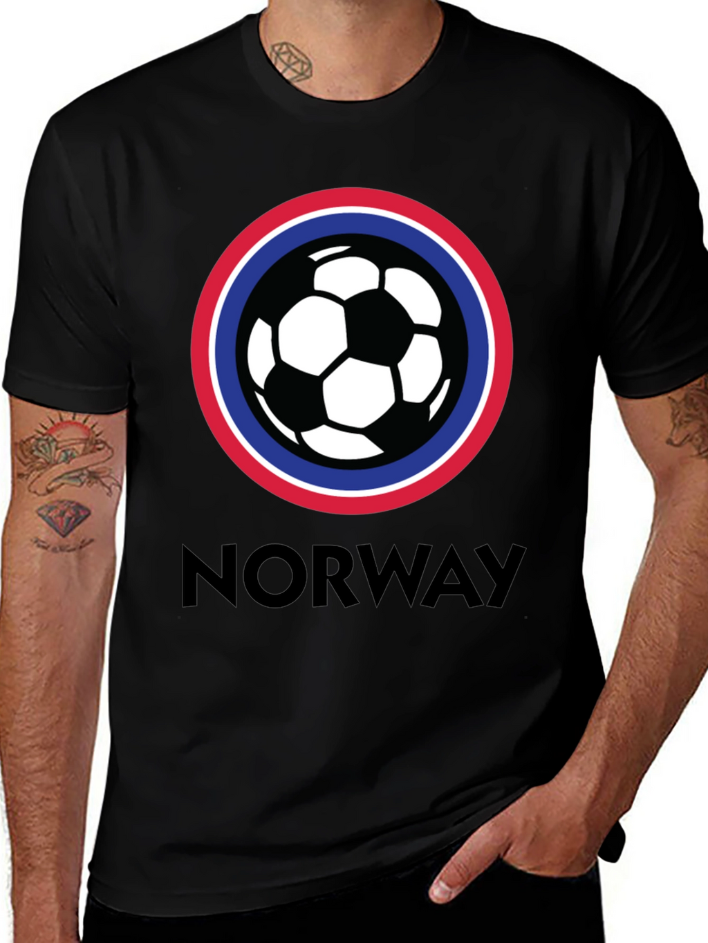 Camiseta Fútbol Noruega Diseño Original
