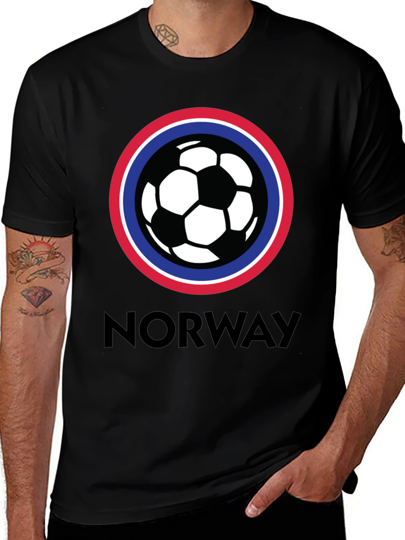 Camiseta Fútbol Noruega Diseño Original