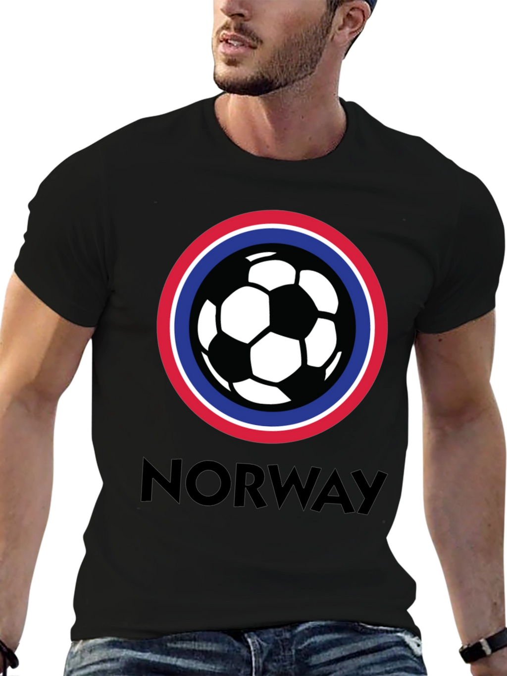 Camiseta Fútbol Noruega Diseño Original