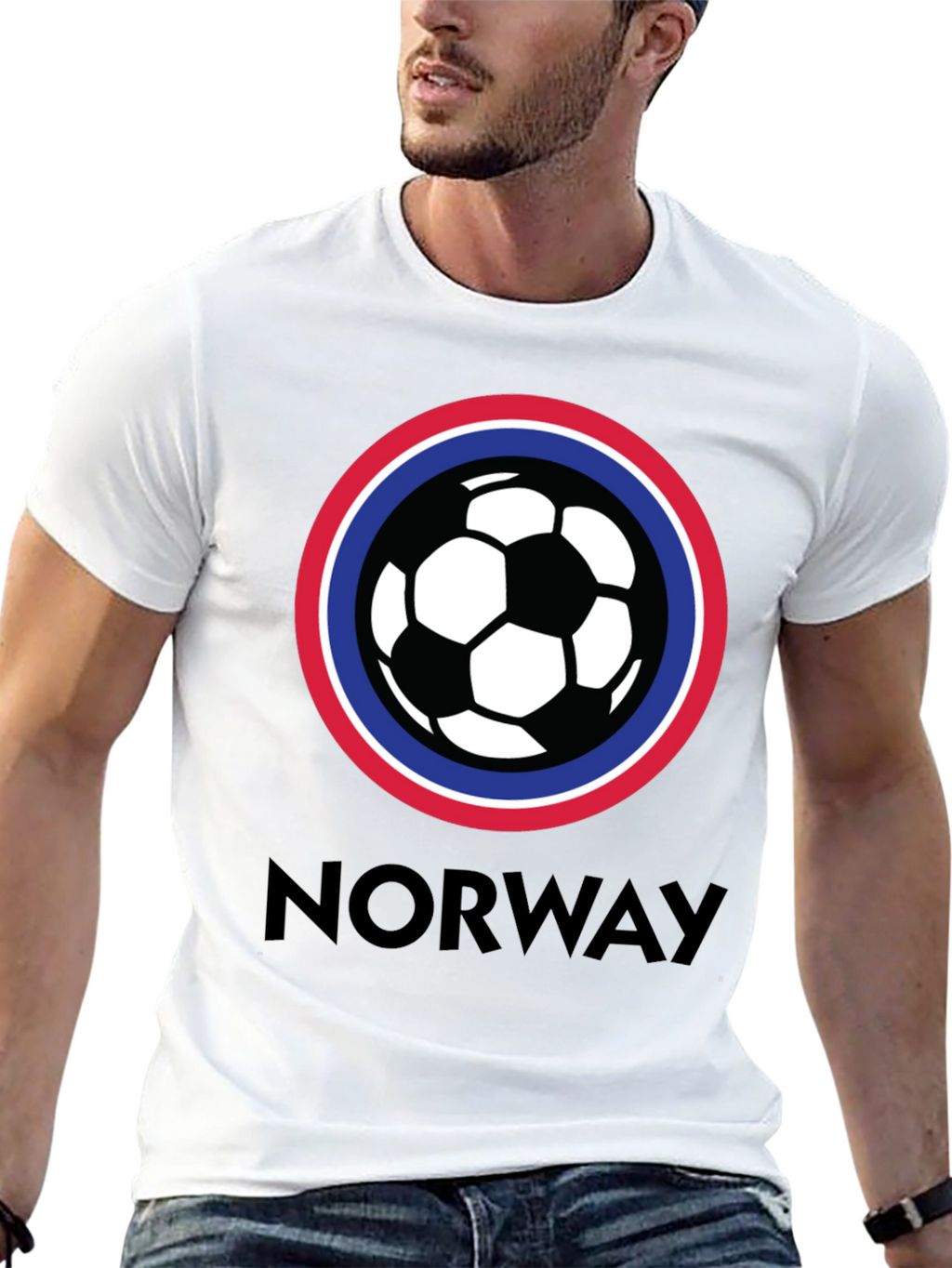 Camiseta Fútbol Noruega Diseño Original
