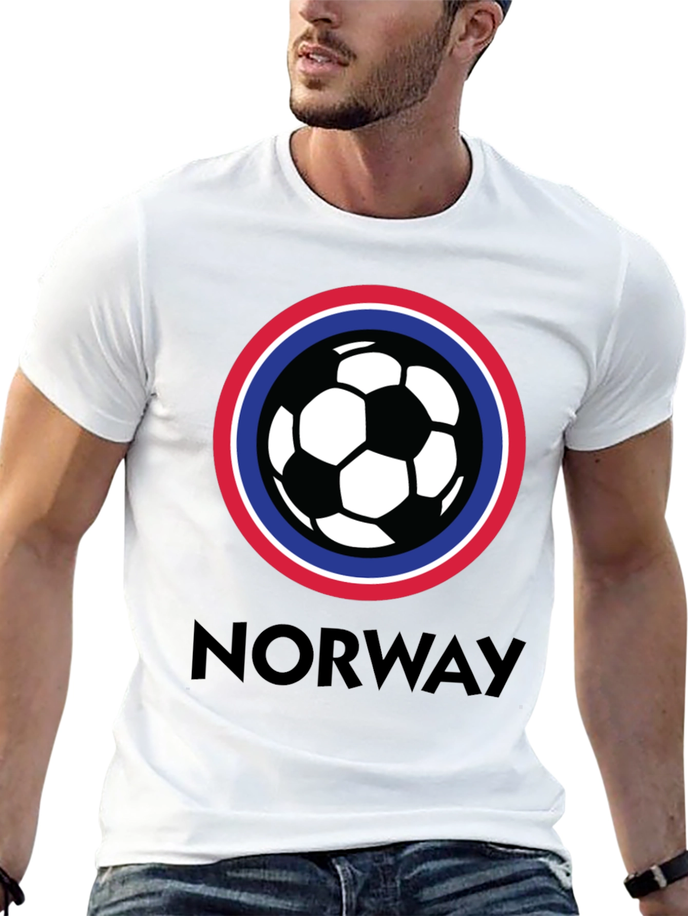 Camiseta Fútbol Noruega Diseño Original