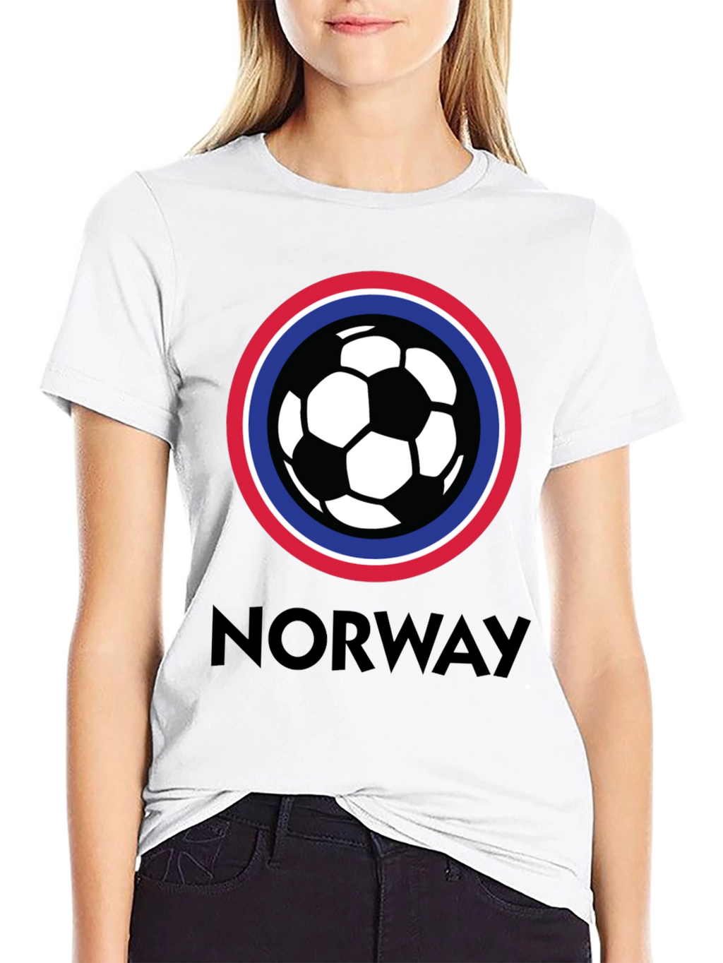 Camiseta Fútbol Noruega Diseño Original