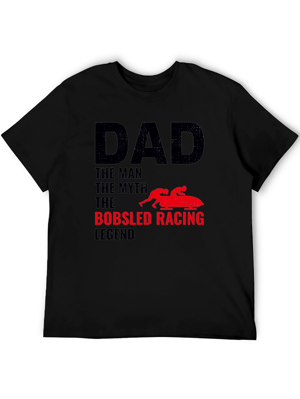 Camiseta Hombre Papá Leyenda Bobsled Racing