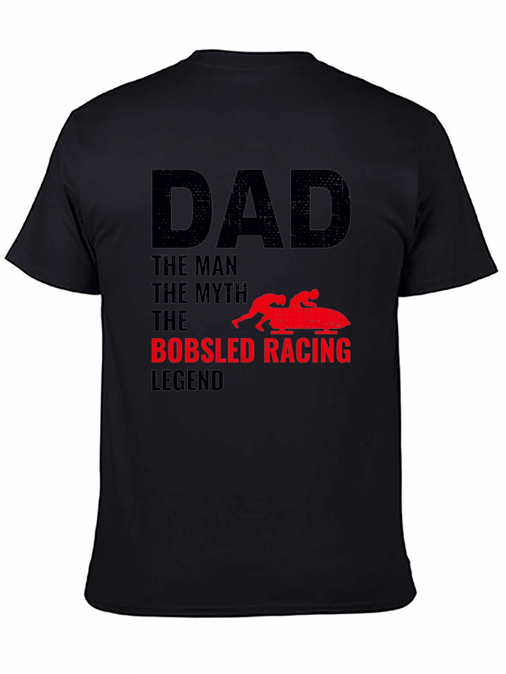 Camiseta Hombre Papá Leyenda Bobsled Racing
