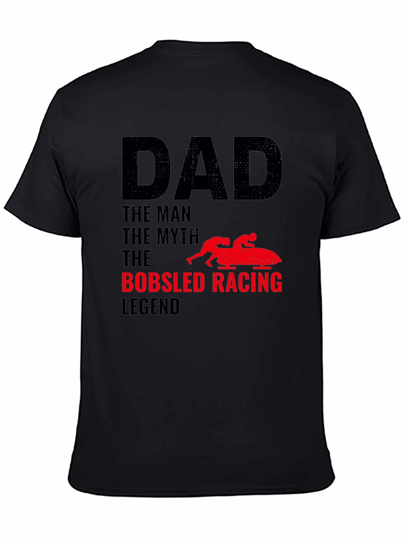 Camiseta Hombre Papá Leyenda Bobsled Racing