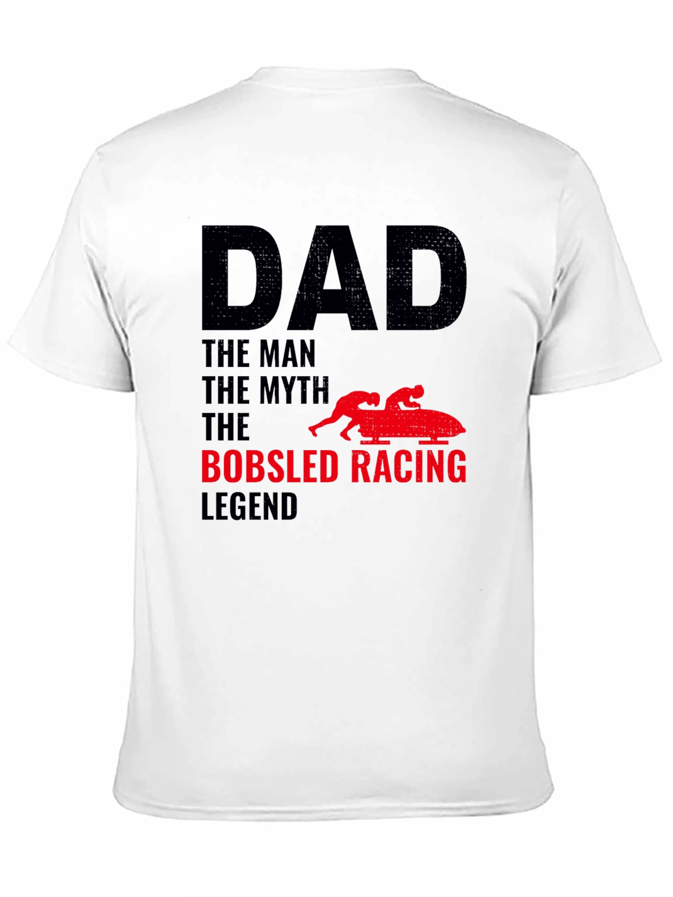 Camiseta Hombre Papá Leyenda Bobsled Racing
