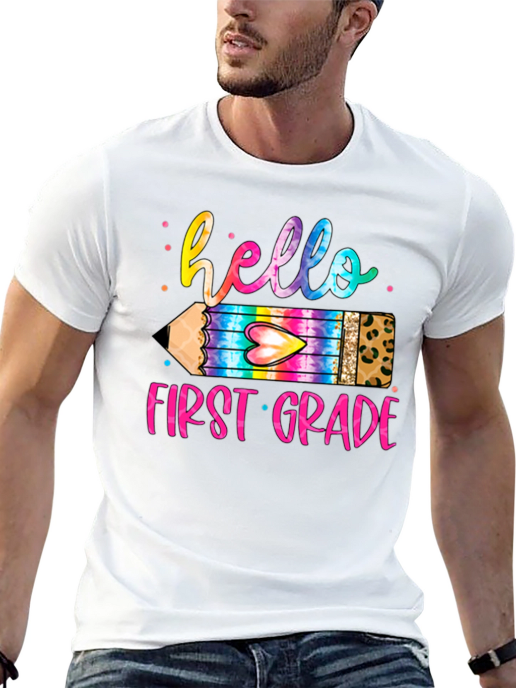 Camiseta Hello First Grade