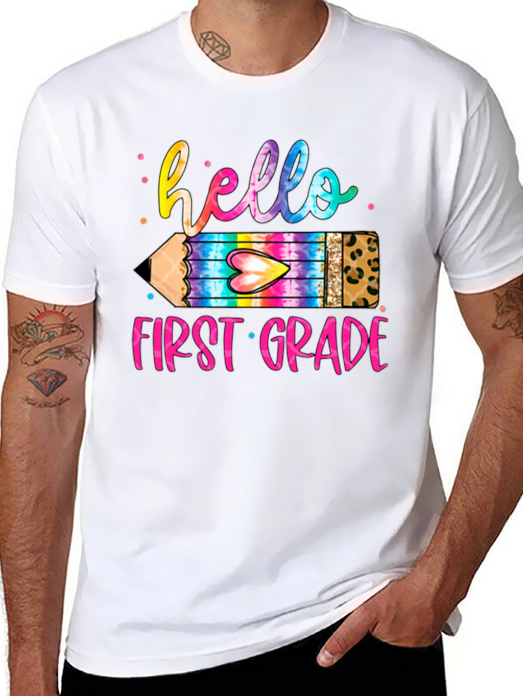 Camiseta Hello First Grade