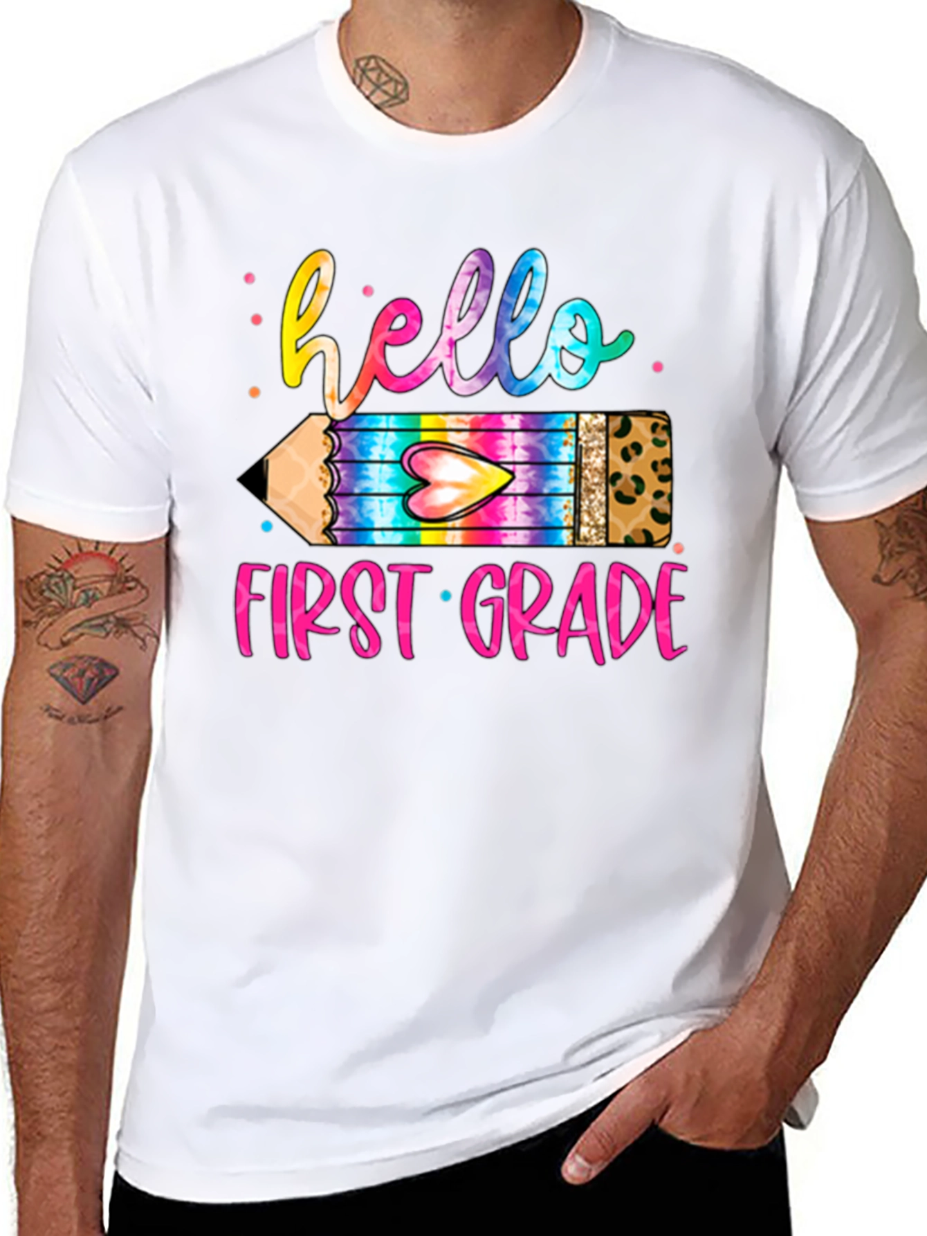 Camiseta Hello First Grade