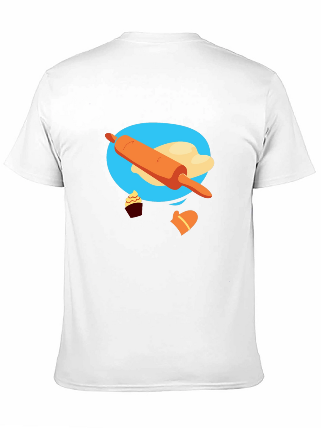 Camiseta Negra con Diseño de Panadería