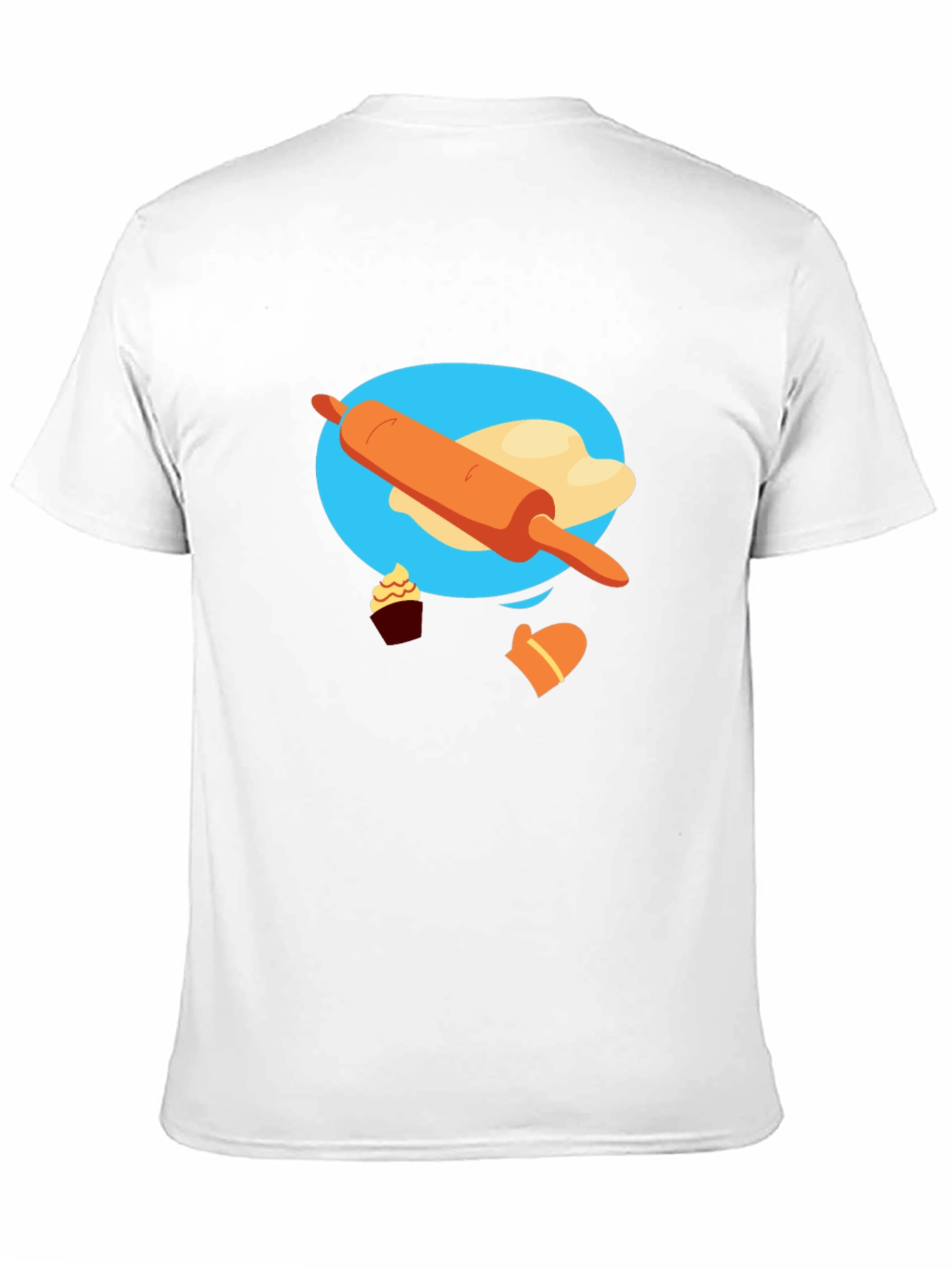 Camiseta Negra con Diseño de Panadería