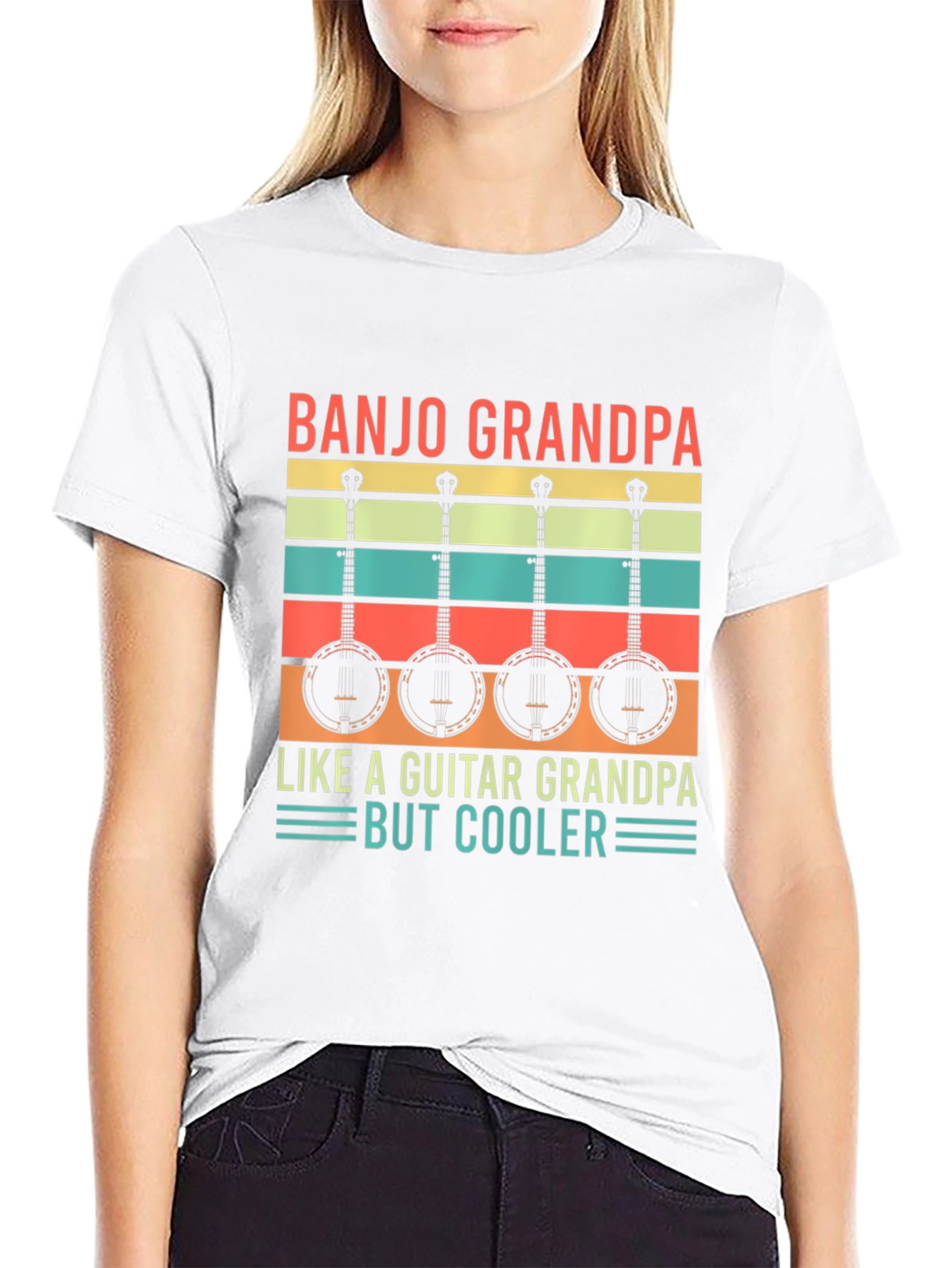 Camiseta Negra Banjo Grandpa But Cooler