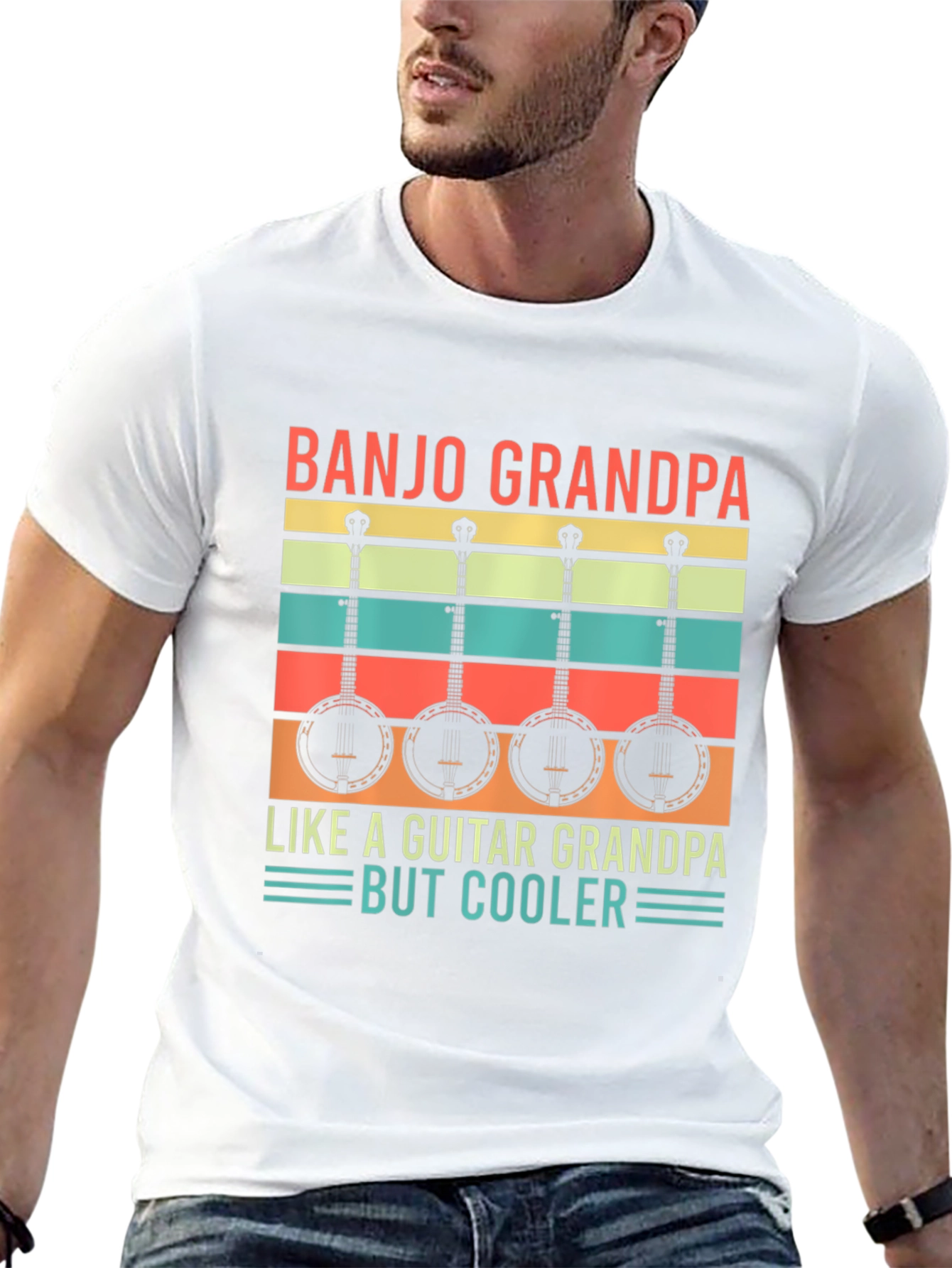 Camiseta Negra Banjo Grandpa But Cooler