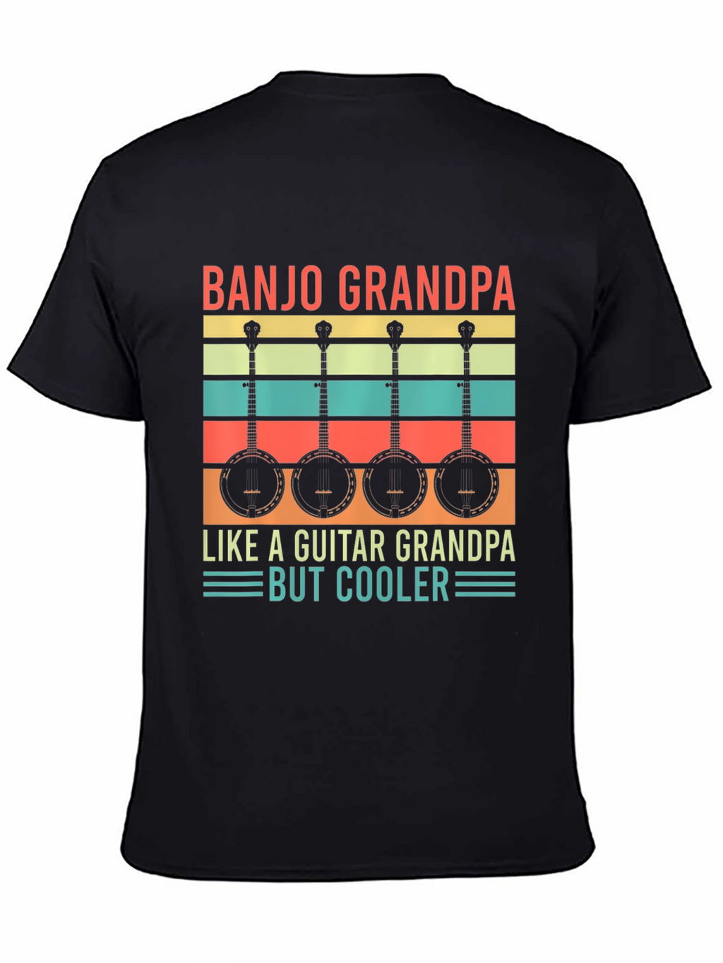 Camiseta Negra Banjo Grandpa But Cooler