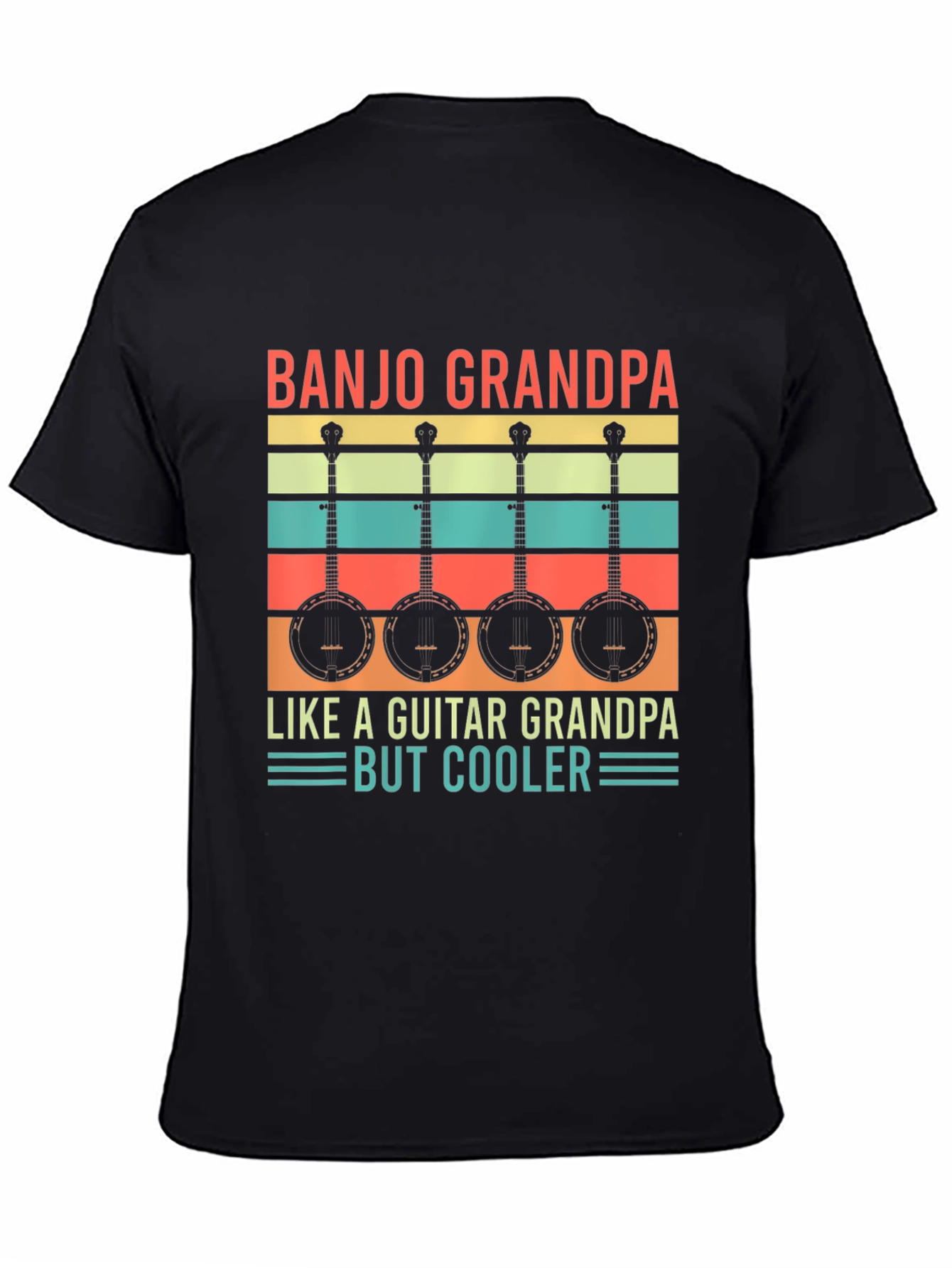 Camiseta Negra Banjo Grandpa But Cooler