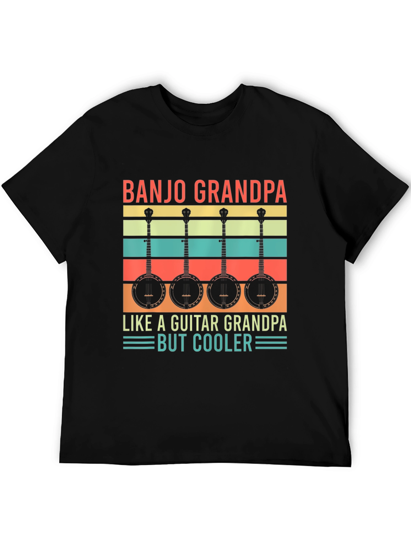 Camiseta Negra Banjo Grandpa But Cooler