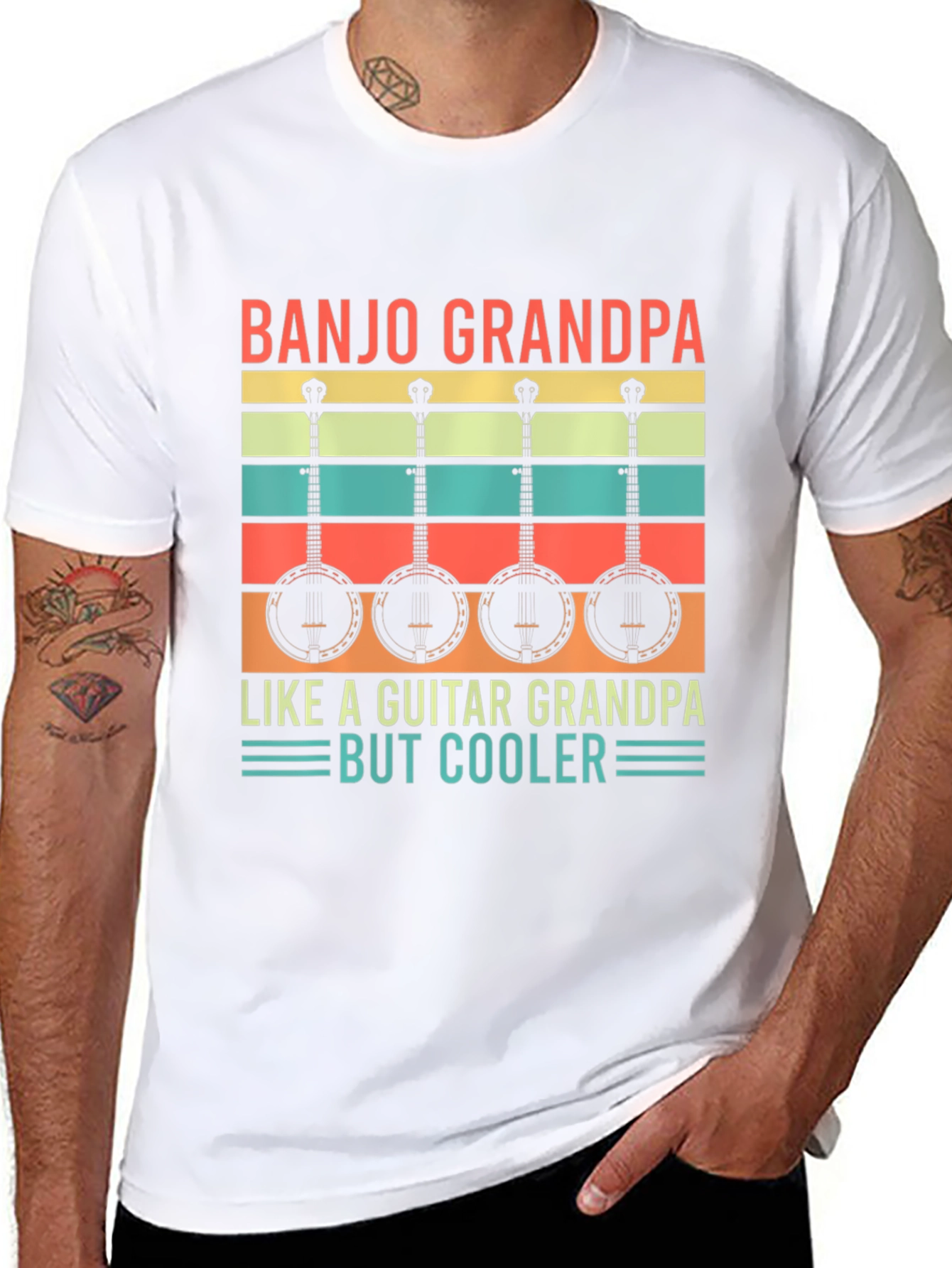 Camiseta Negra Banjo Grandpa But Cooler
