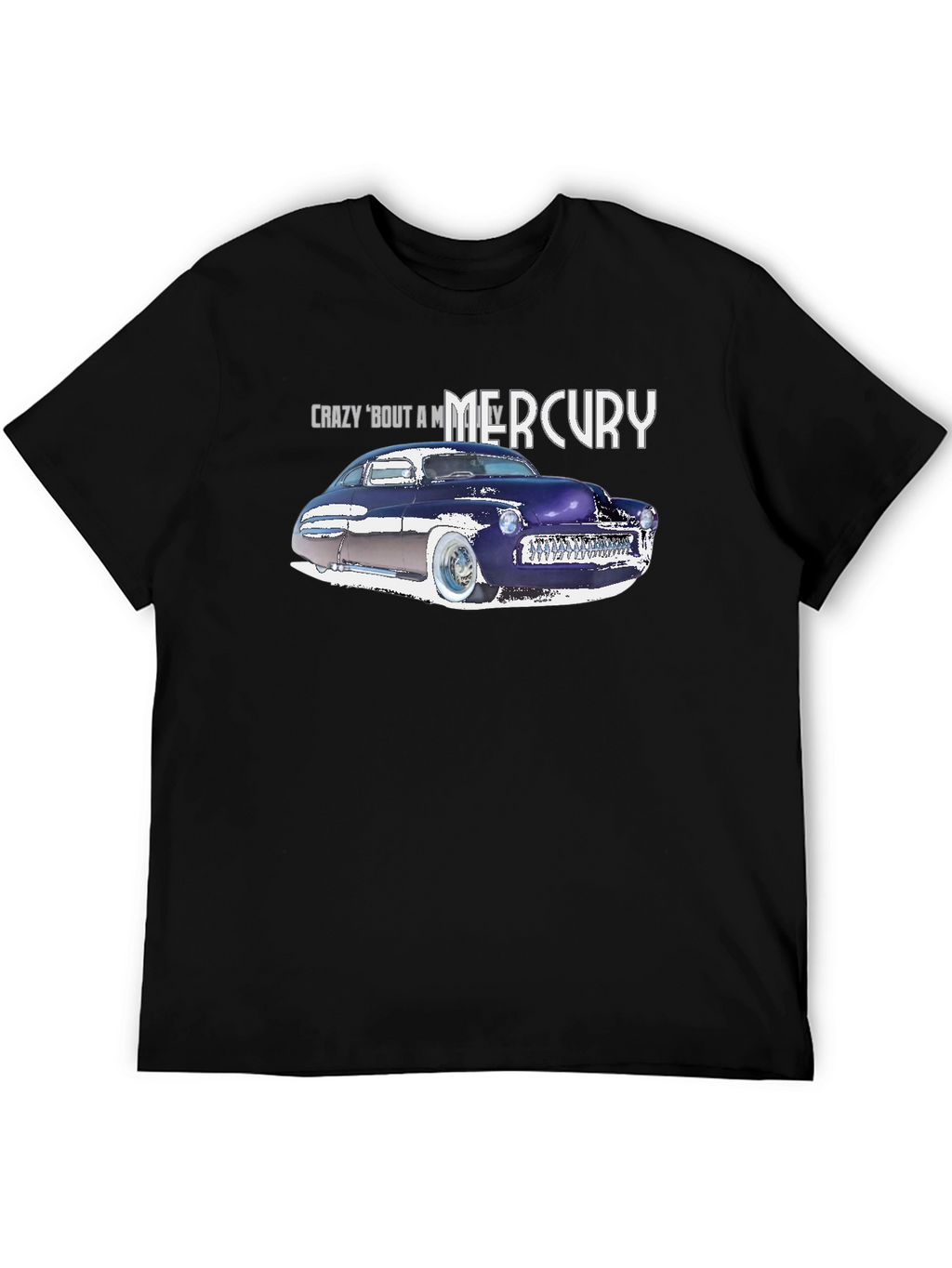 Camiseta Negra Coche Clásico Mercury