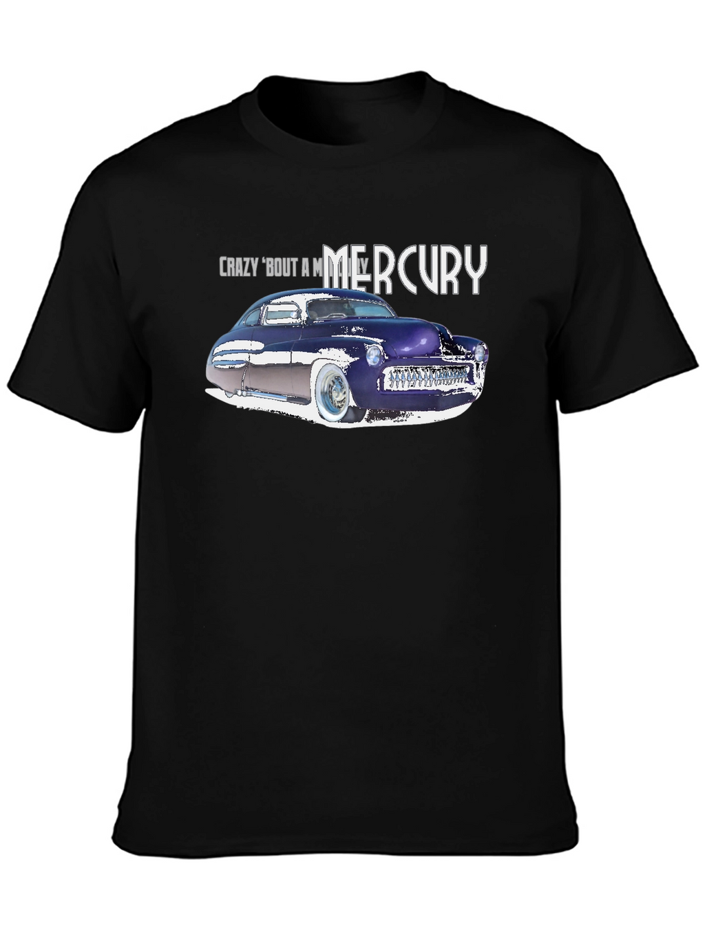 Camiseta Negra Coche Clásico Mercury