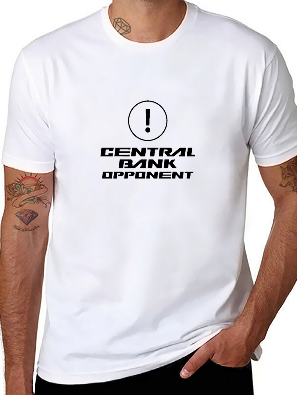 Camiseta Negra Central Bank Opponent