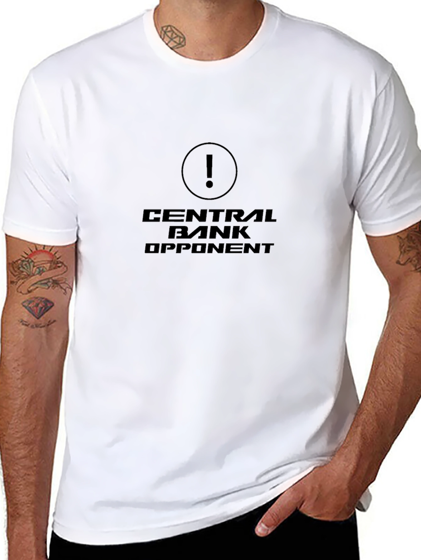 Camiseta Negra Central Bank Opponent
