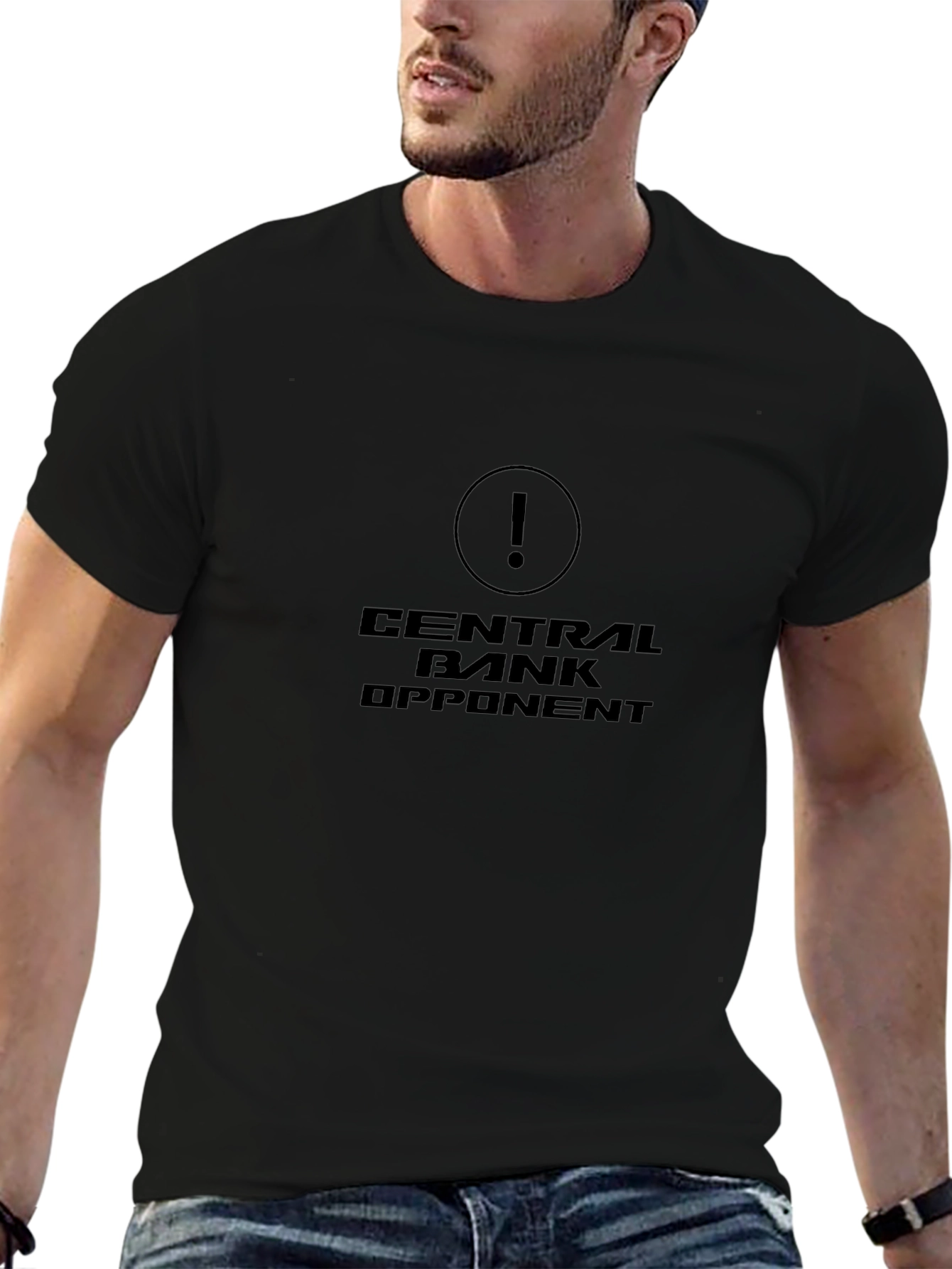 Camiseta Negra Central Bank Opponent
