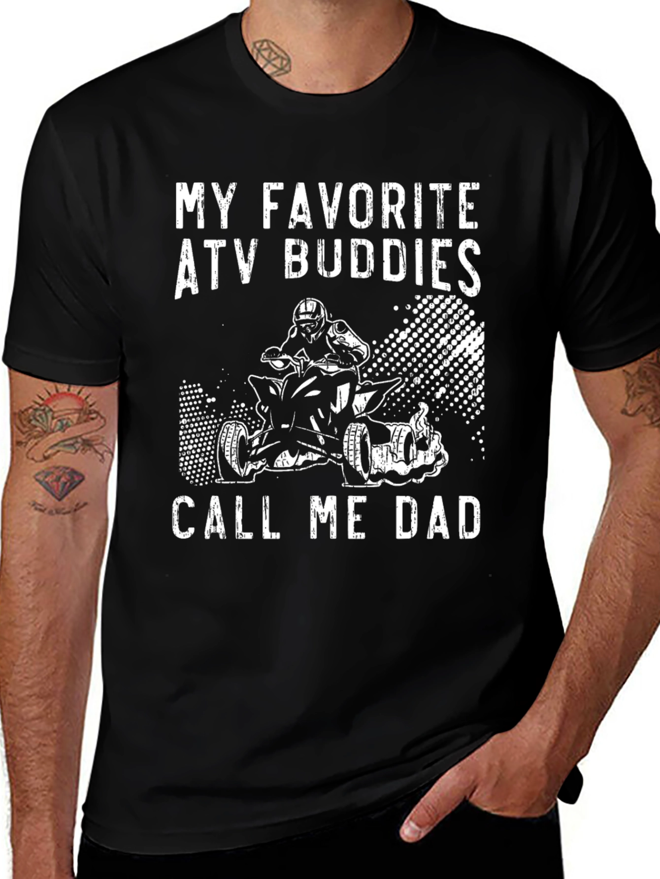 Camiseta Mis amigos ATV favoritos me llaman papá
