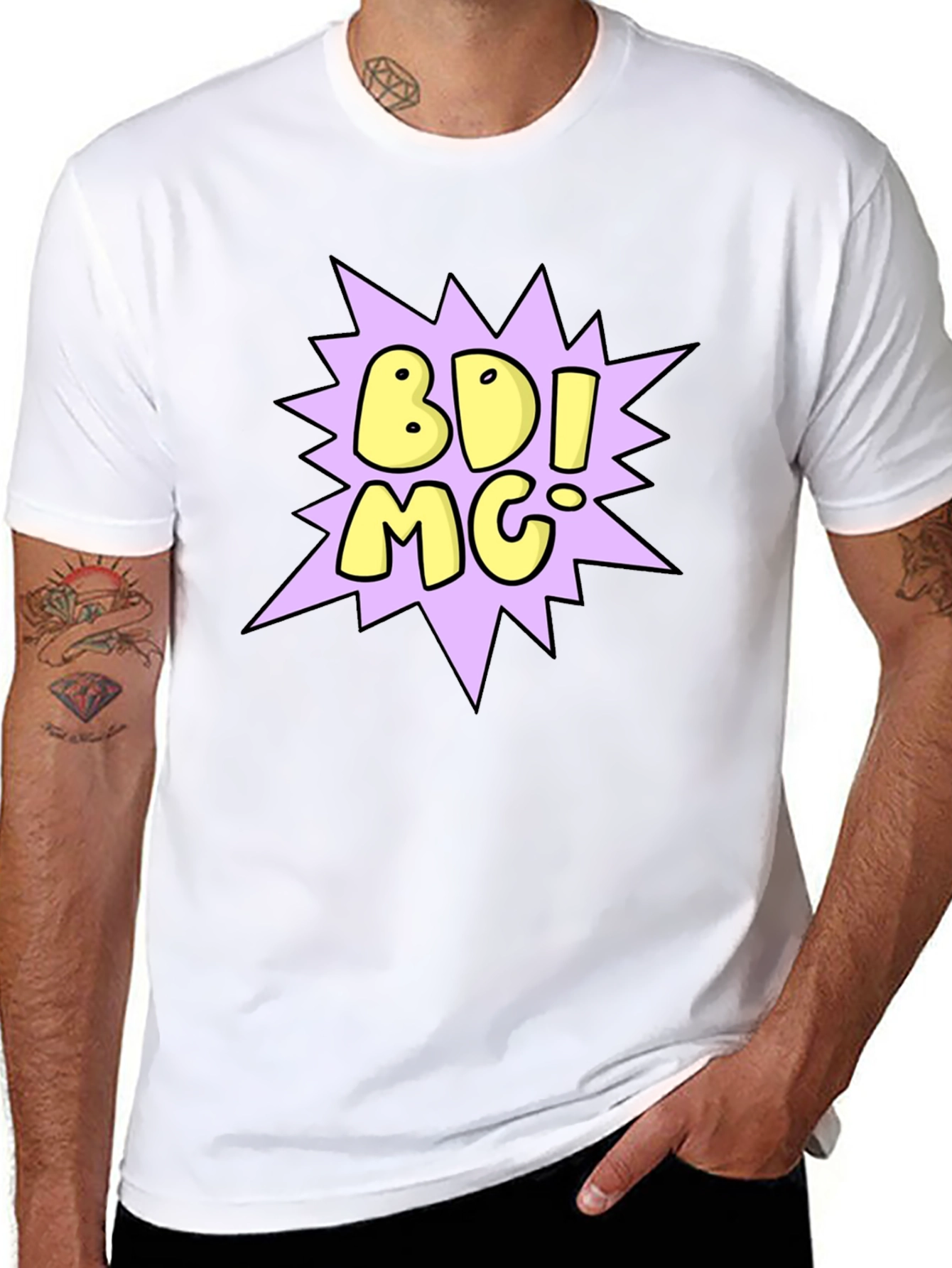 Camiseta Negra con Diseño BDI MC