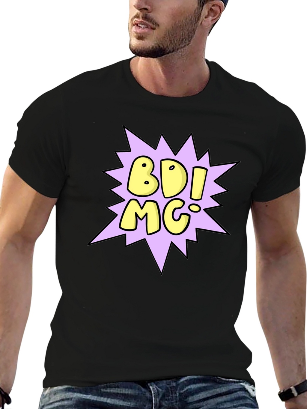 Camiseta Negra con Diseño BDI MC