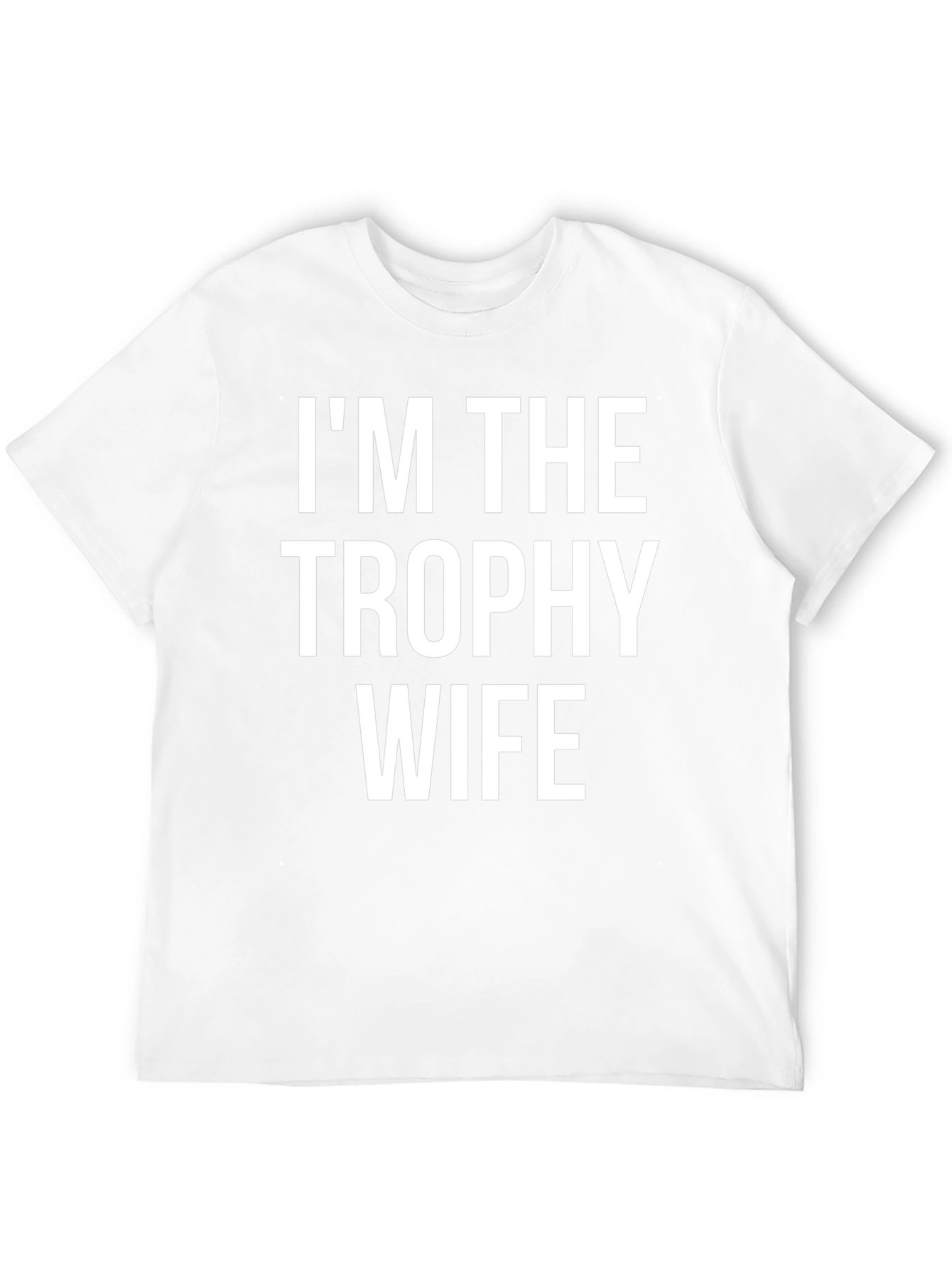 Camiseta Hombre Negra - Im The Trophy Wife