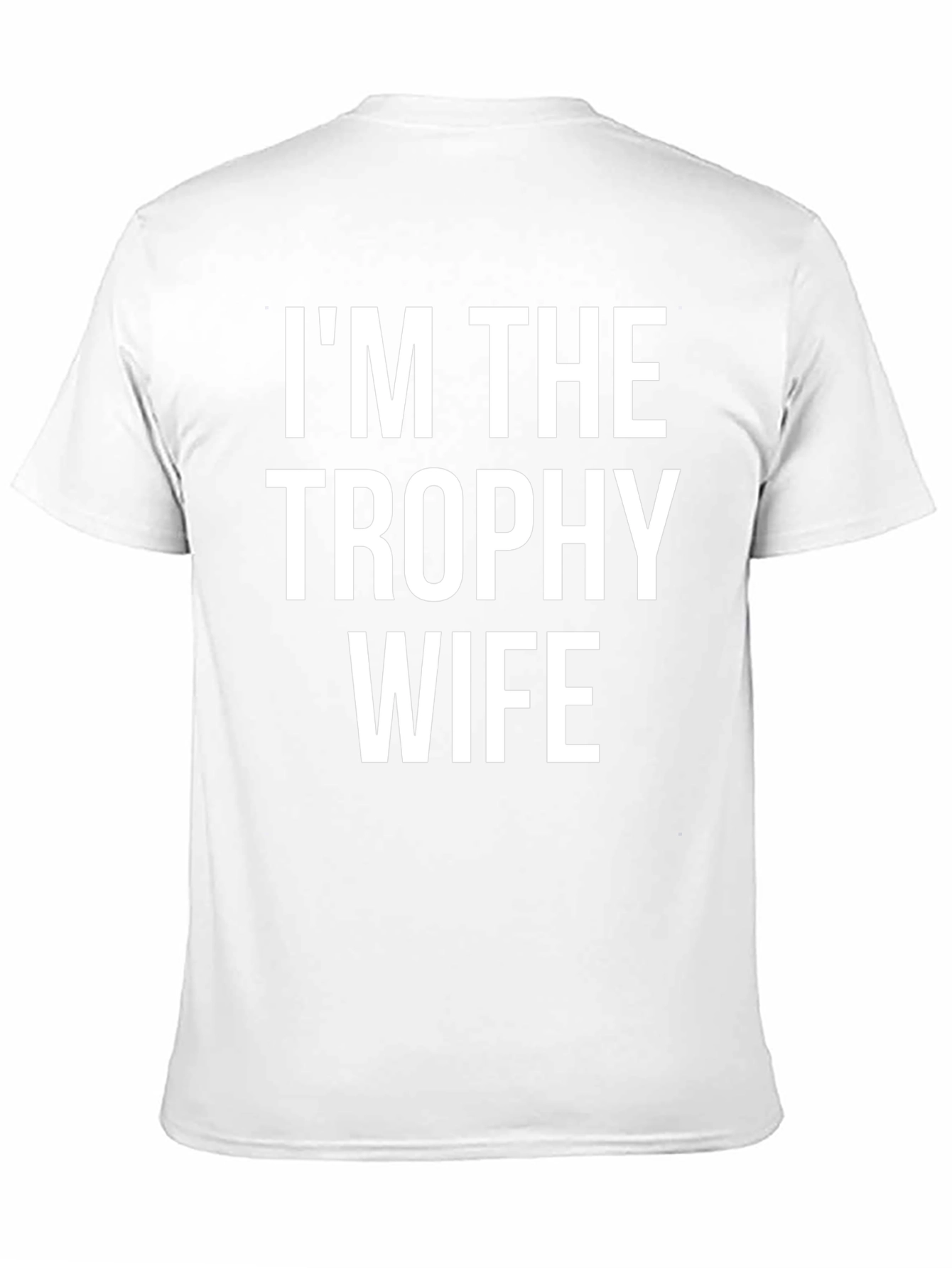 Camiseta Hombre Negra - Im The Trophy Wife
