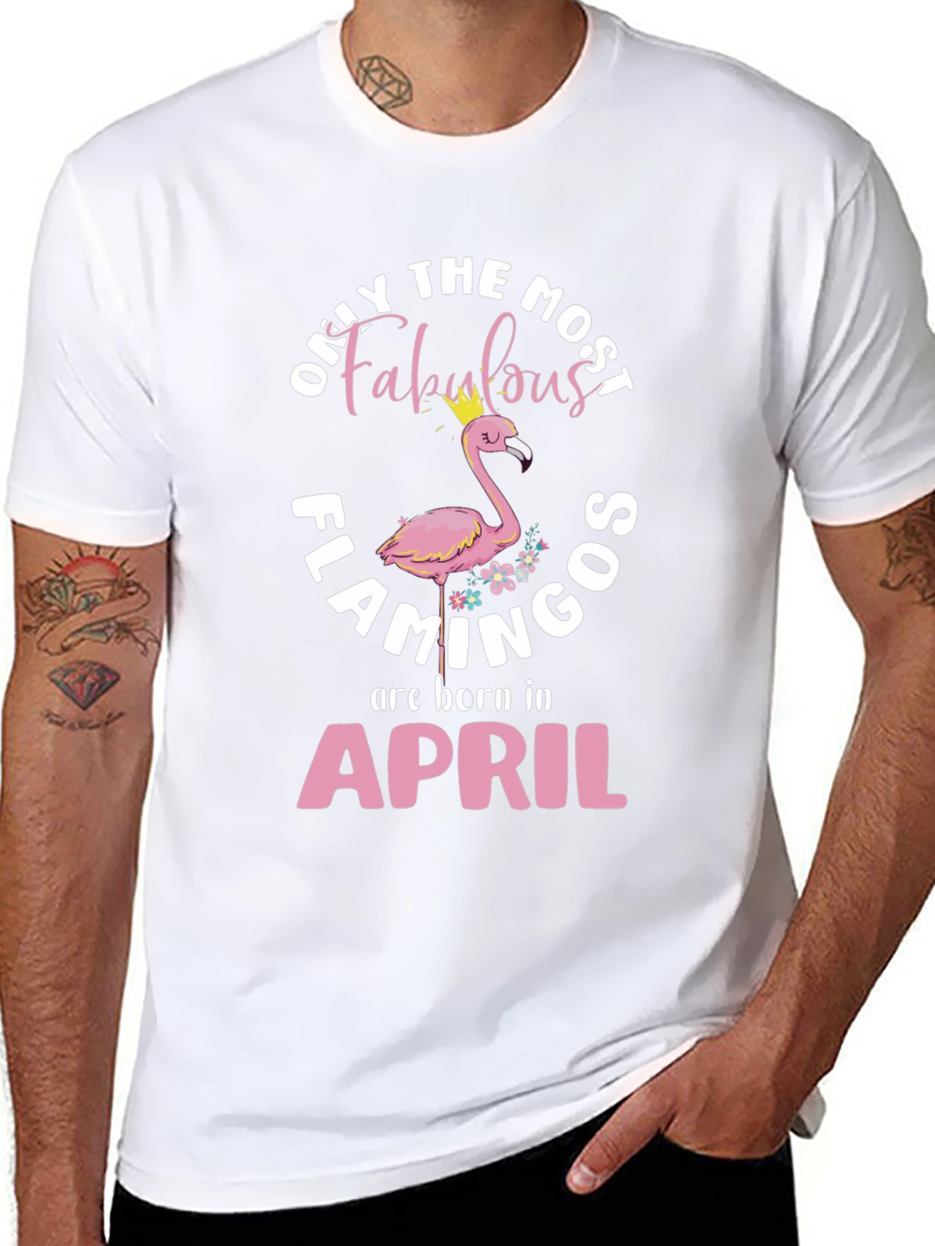 Camiseta Fabulosos Flamencos nacidos en Abril