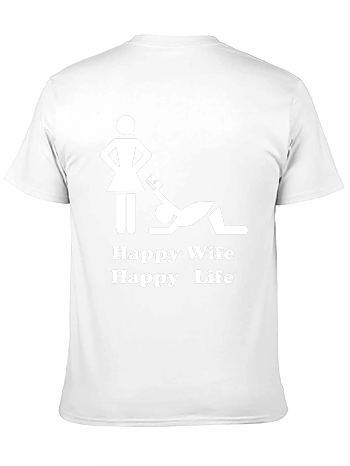 Camiseta Hombre: Esposa Feliz Vida Feliz